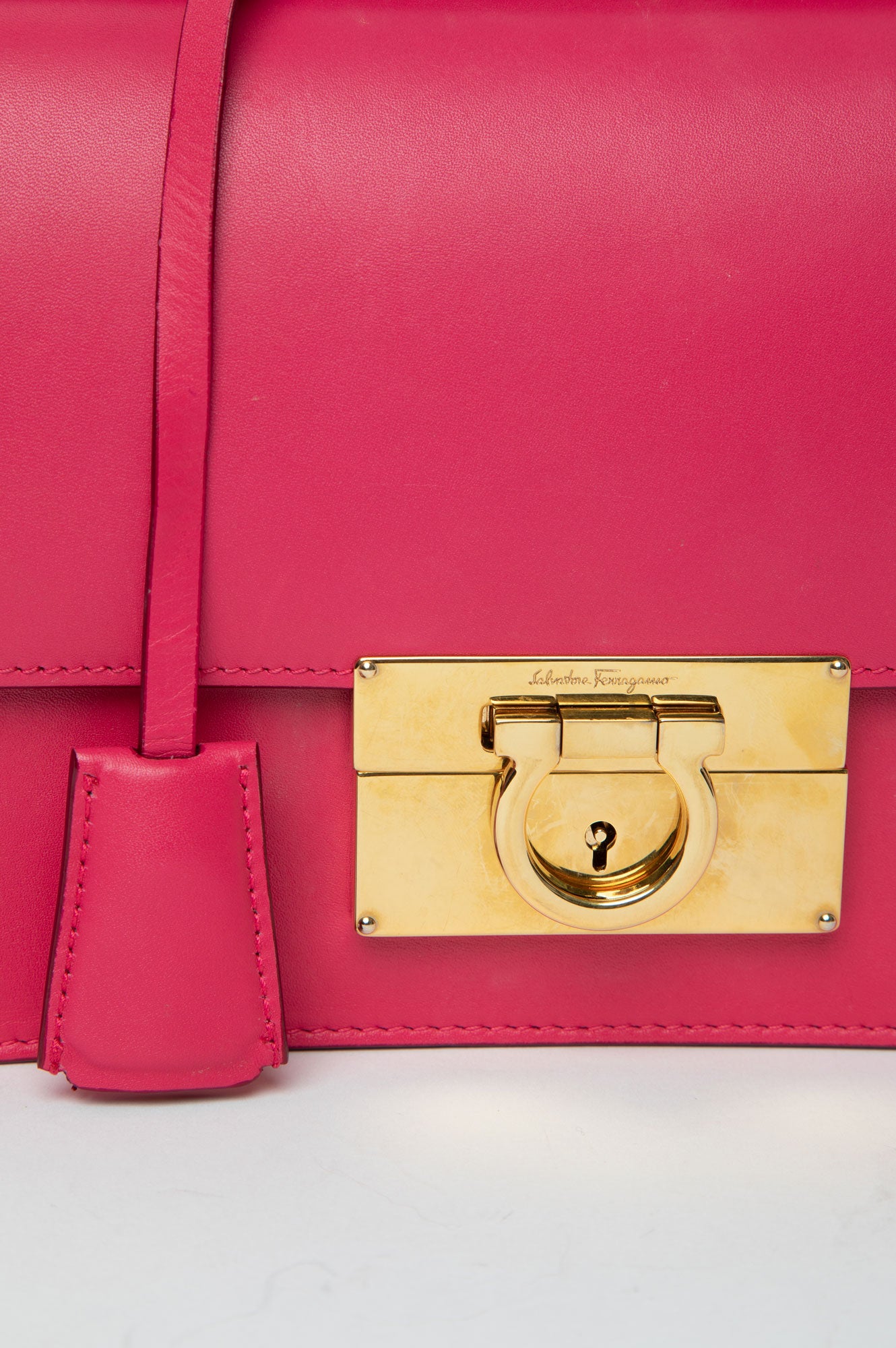 Salvatore Ferragamo Pink 3 Way Leather Bag