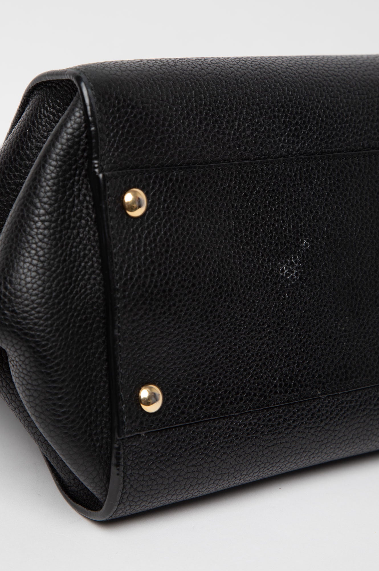 Salvatore Ferragamo Sofia Black Top Handle Leather Bag