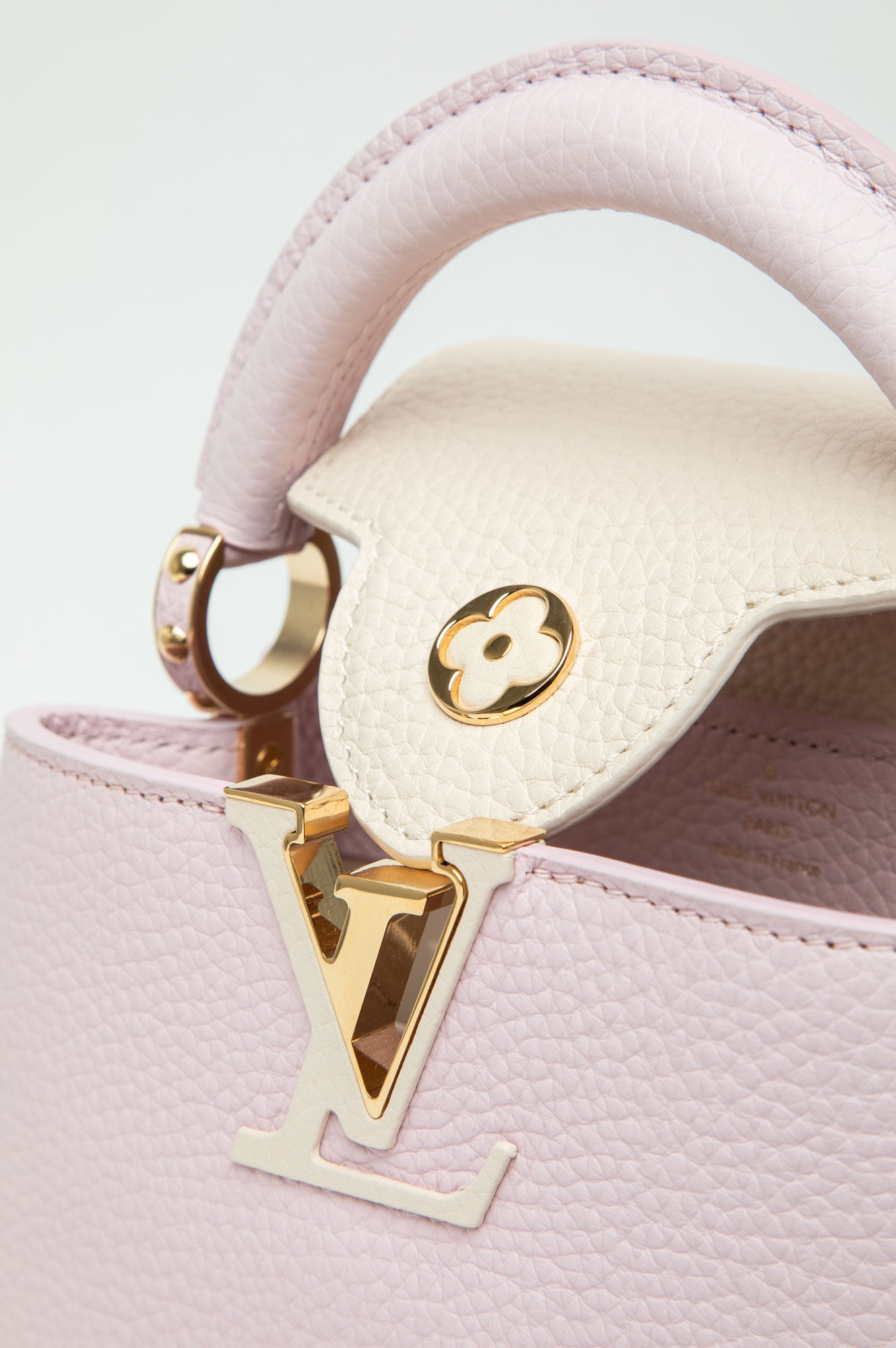Louis Vuitton Capucines Lovelock Marshmallow Taurillon Mini