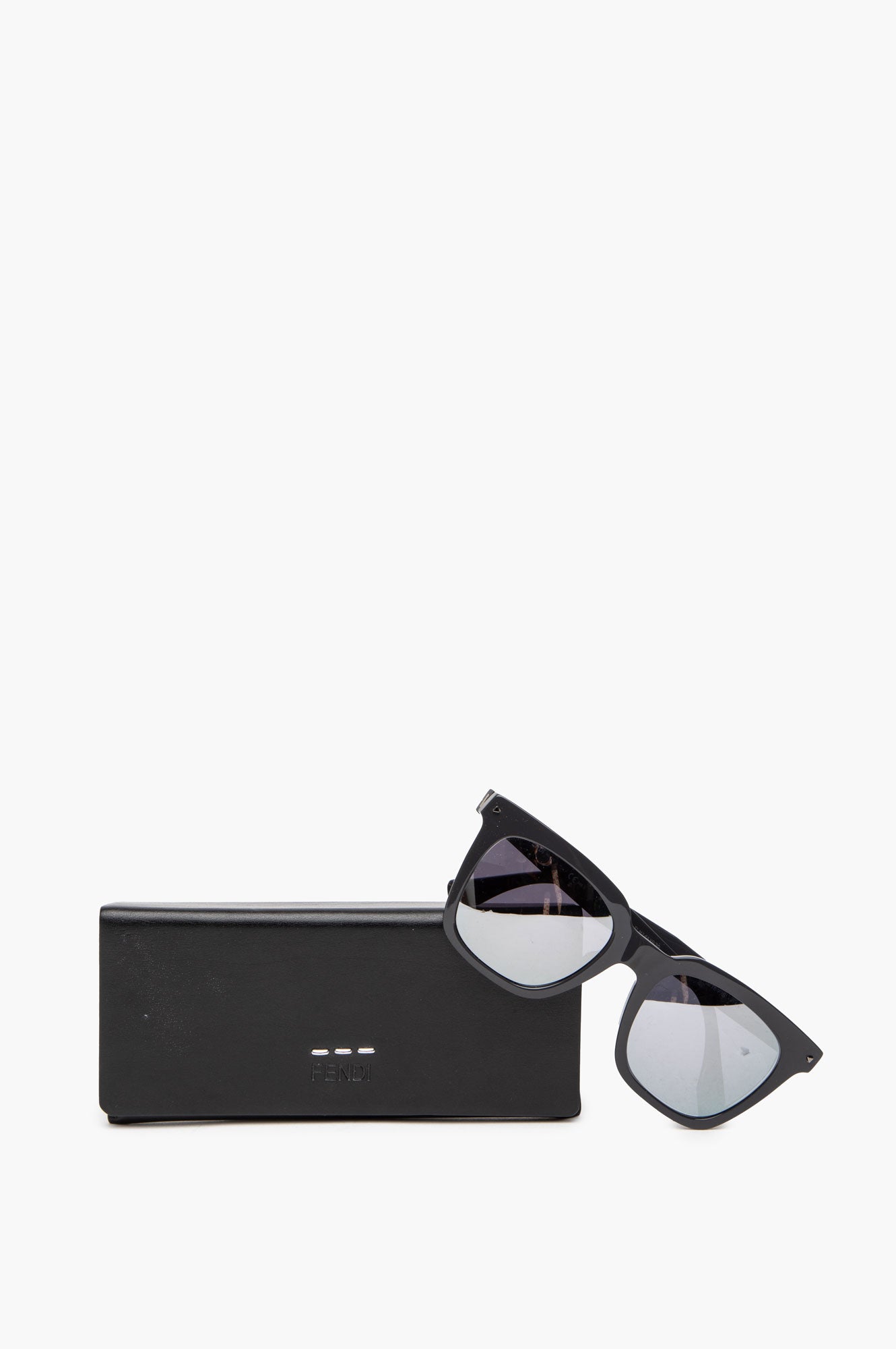 Fendi Grey Reflective Sunglasses