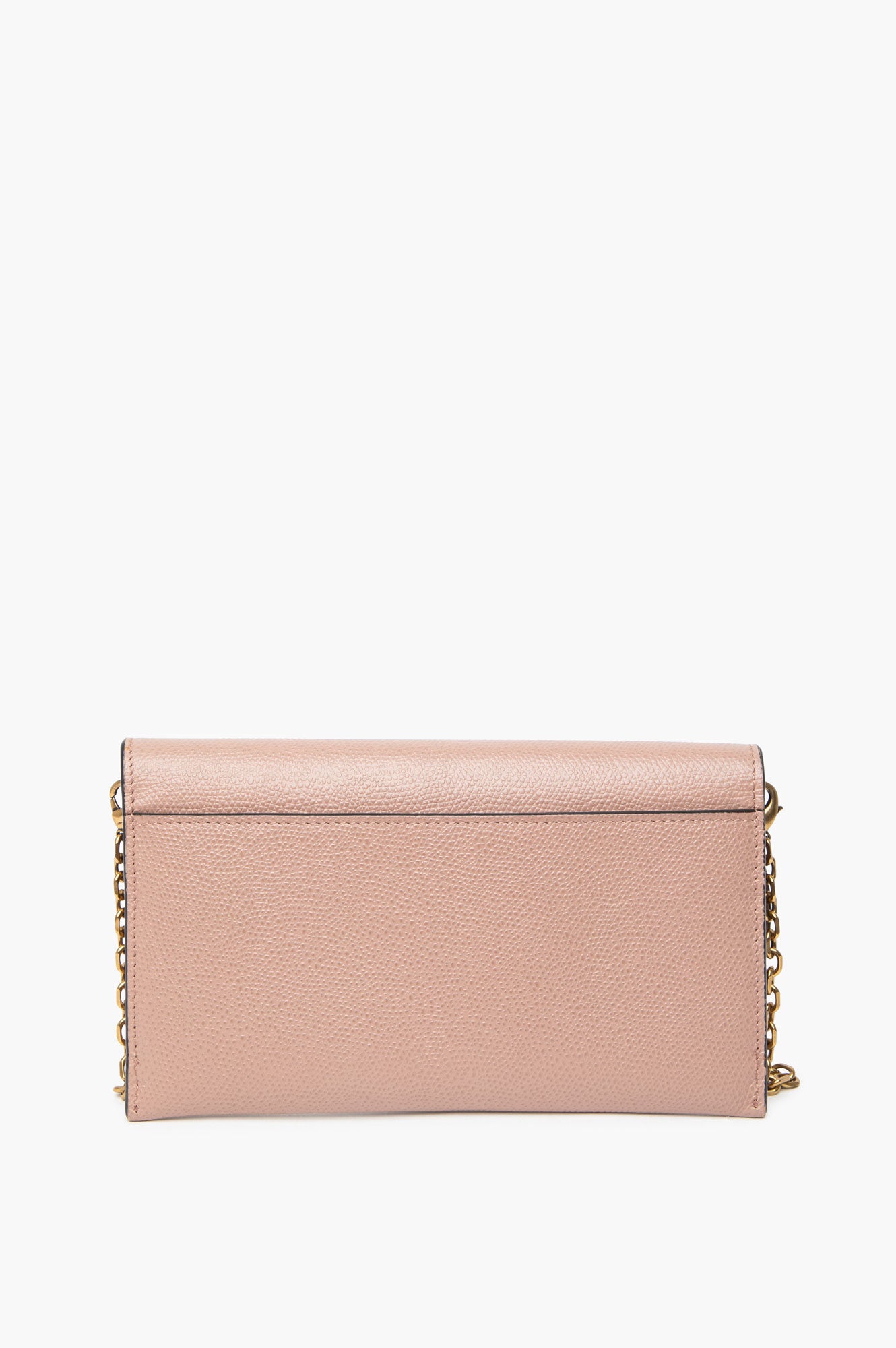 Christian Dior Dusty Rose Saddle Wallet on Chain