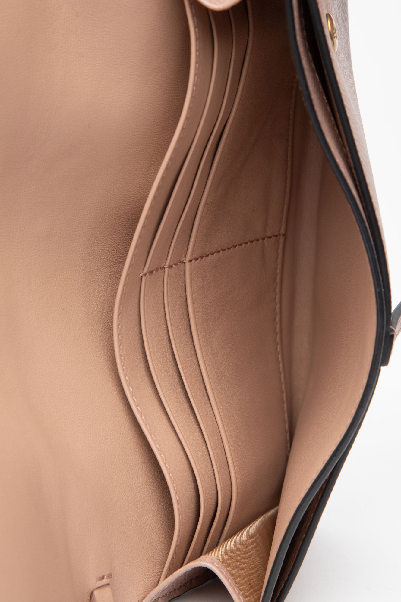 Christian Dior Dusty Rose Saddle Wallet on Chain