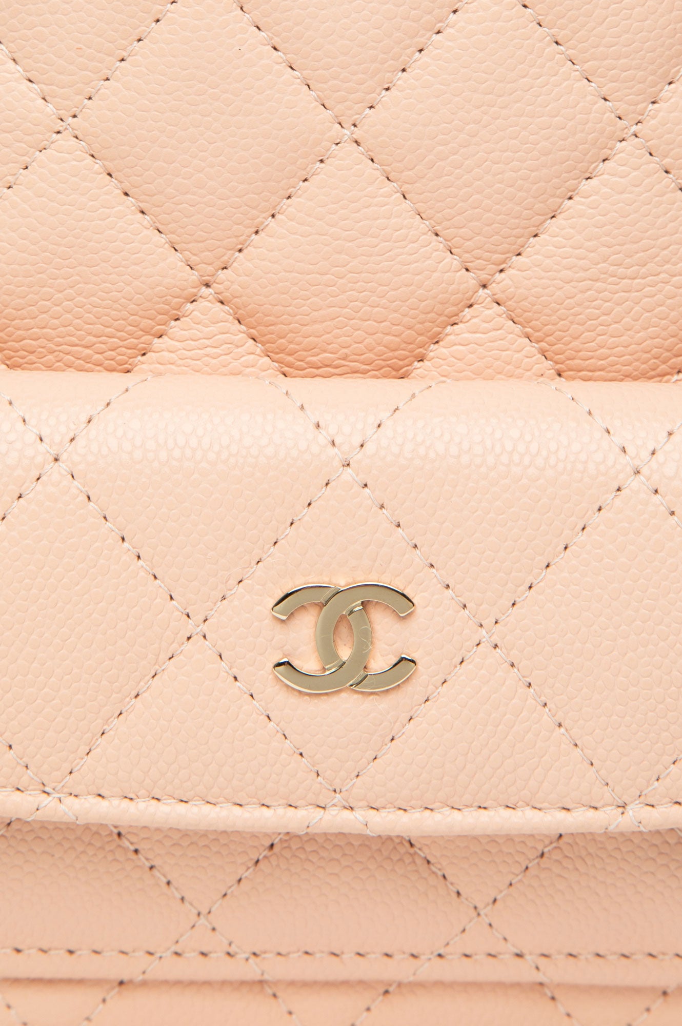 Chanel Light Pink Caviar 24C Mini Backpack