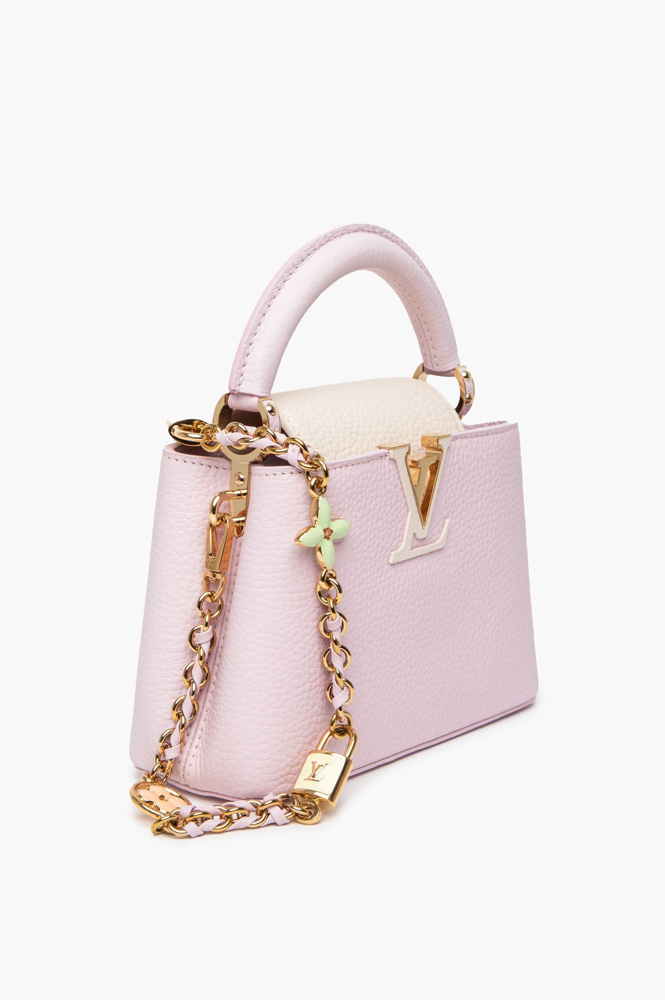 Louis Vuitton Capucines Lovelock Marshmallow Taurillon Mini