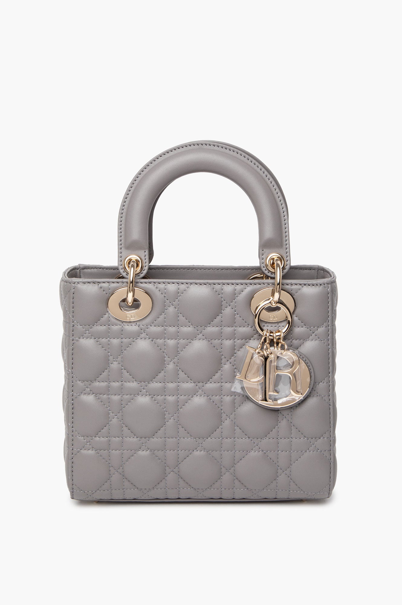 Dior Small Anthracite Grey Cannage ABCDior Lady Dior