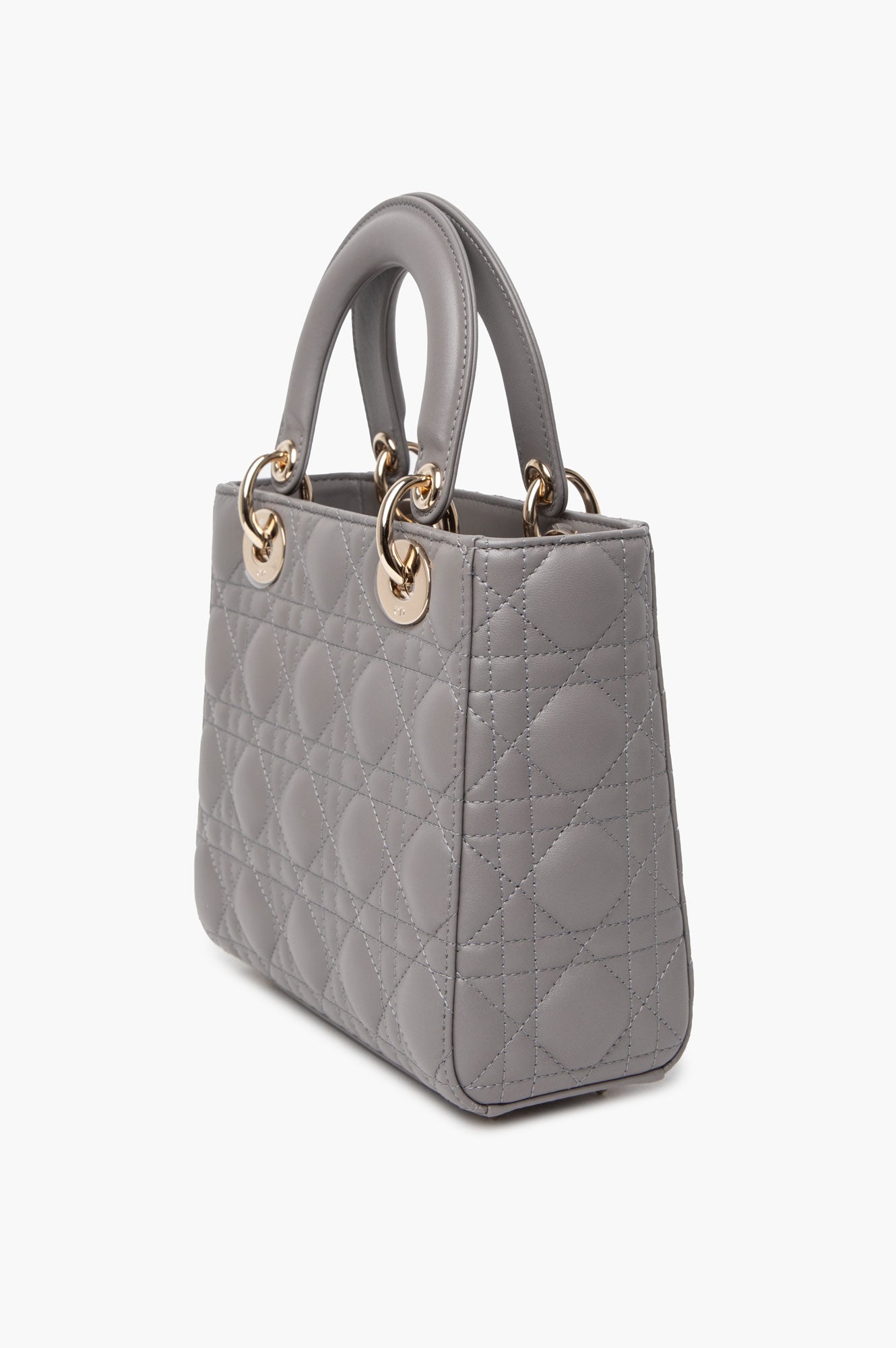 Dior Small Anthracite Grey Cannage ABCDior Lady Dior