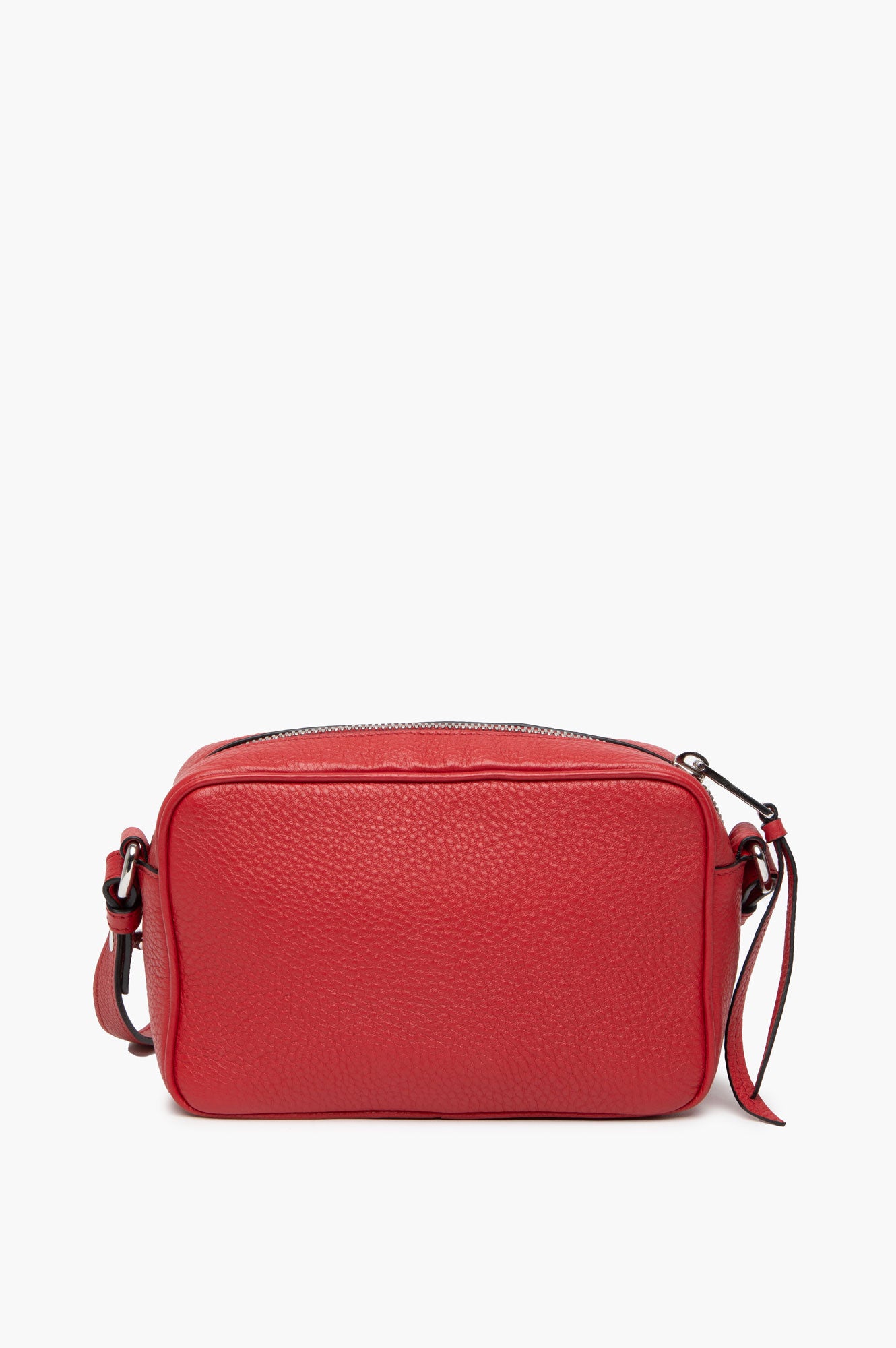 Prada Red Pebbled Leather Crossbody Bag