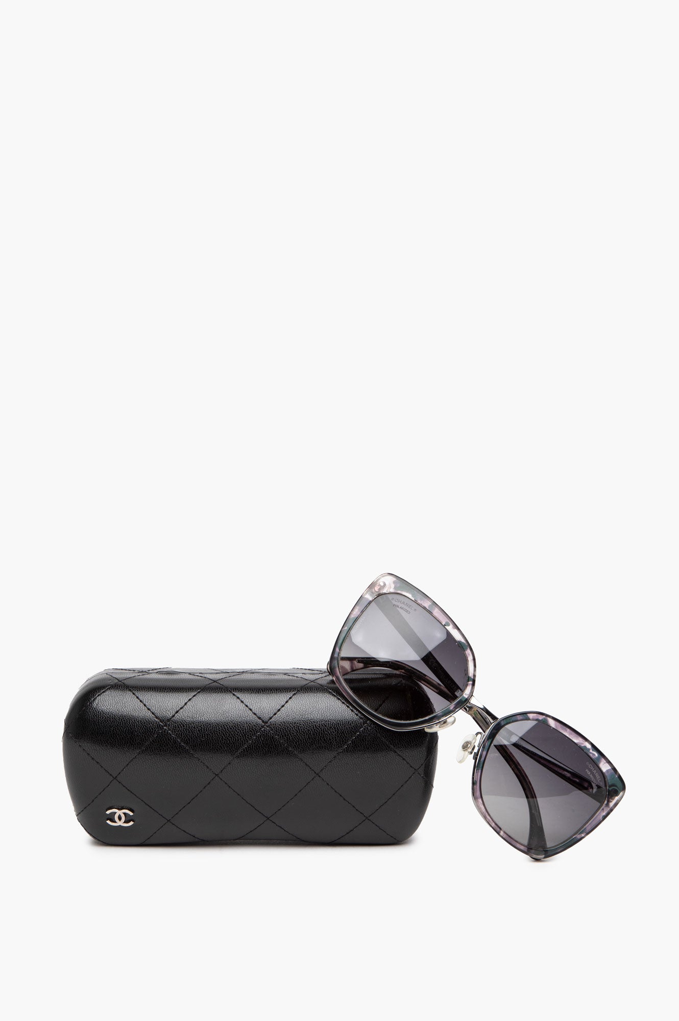 Chanel 4209 Purple/Grey Cat-eye Polarized Sunglasses