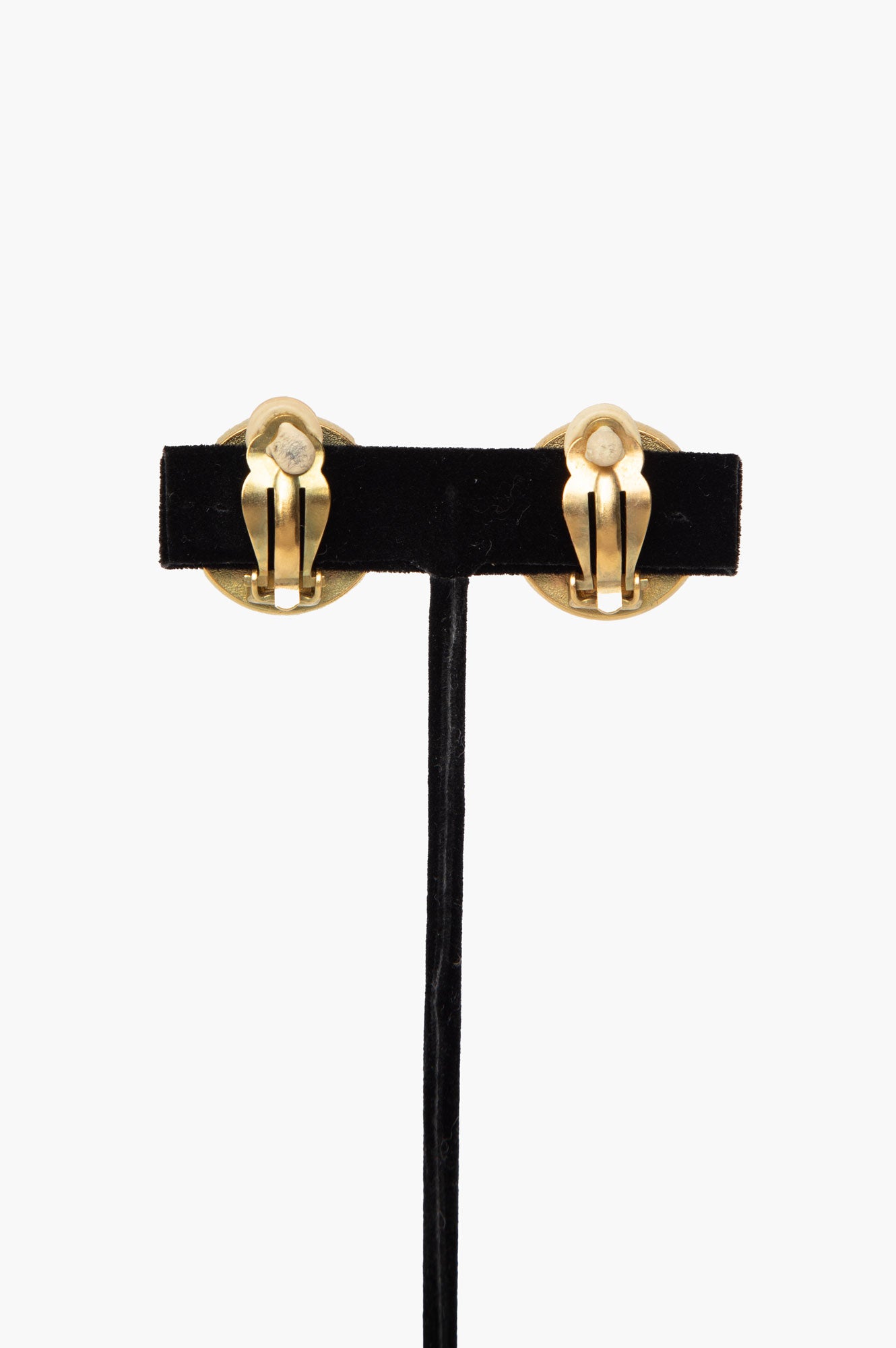Chanel Pearl Gold Plated Clip Earrings
