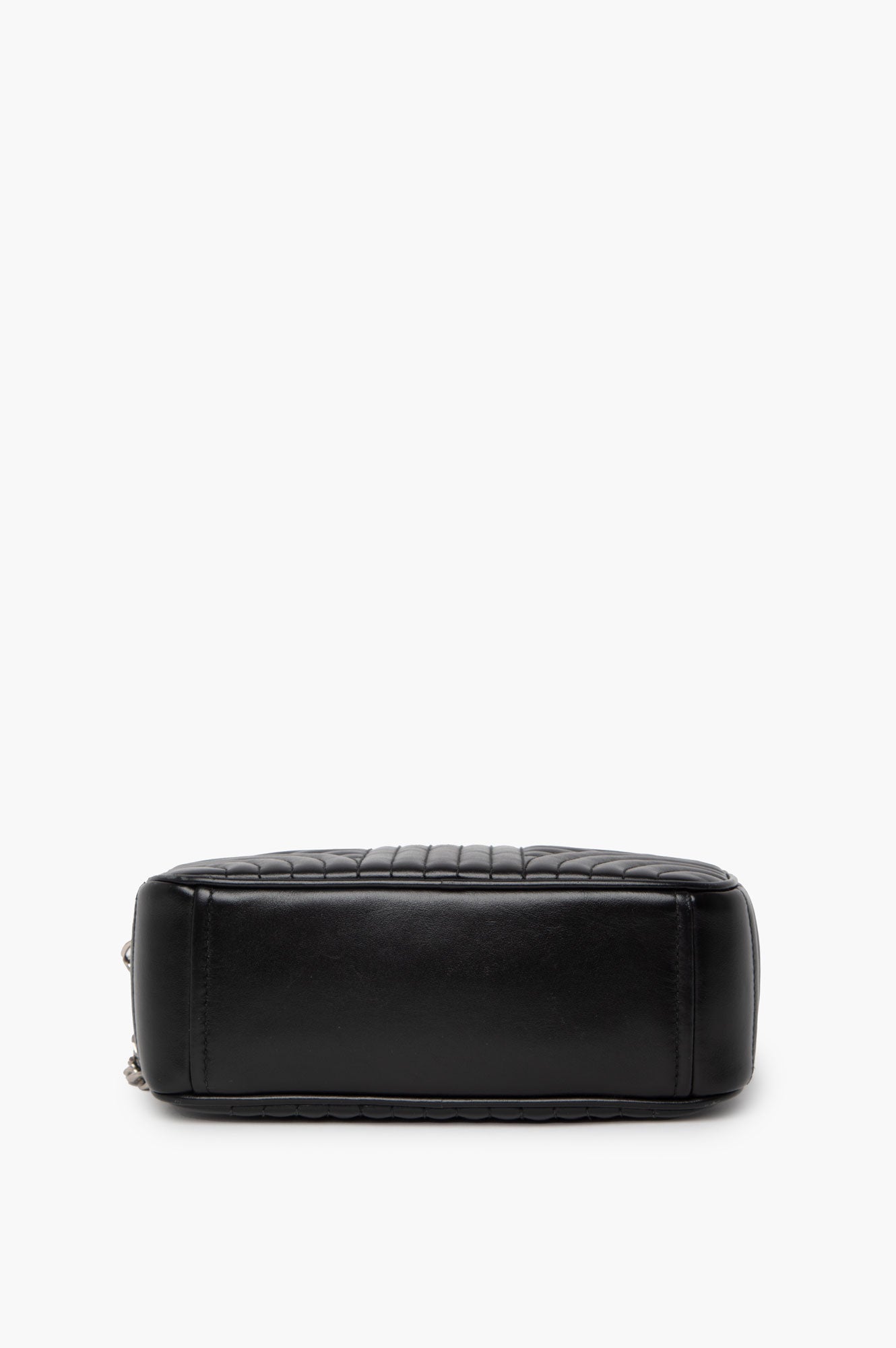 Prada Black Milano Logo Chain Camera Bag