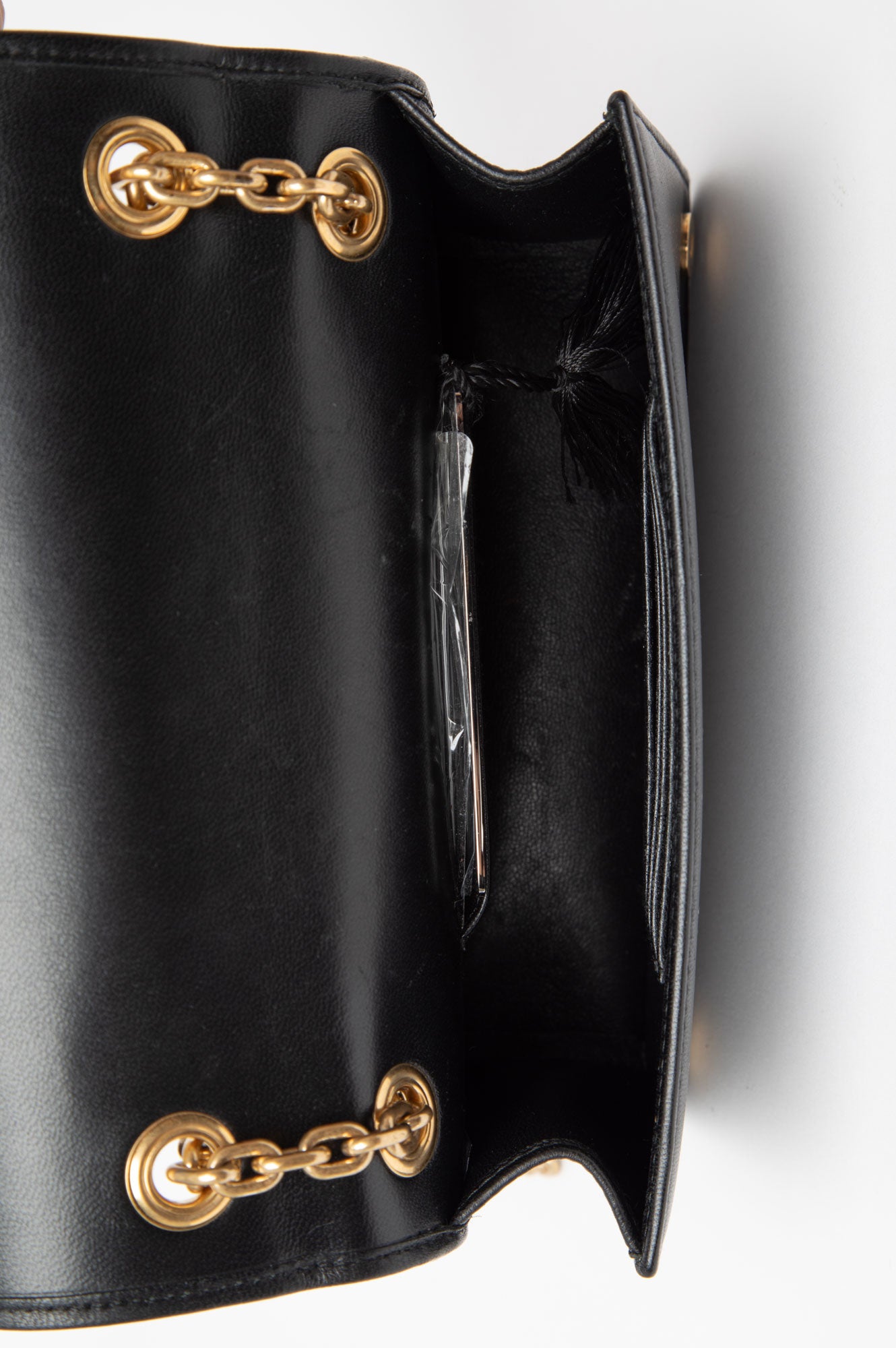 Miu Miu Black Small Matelasse Leather Bag