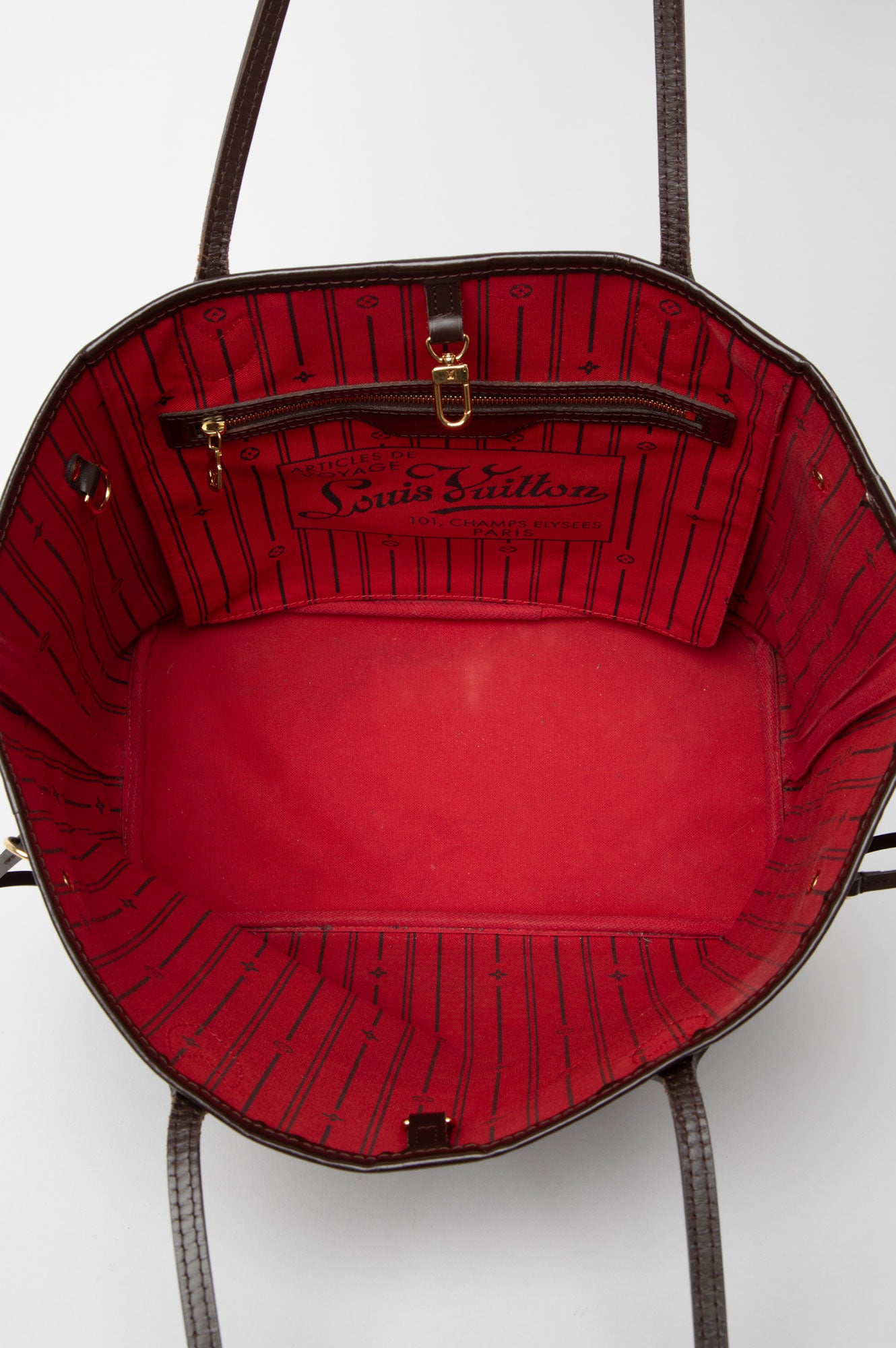 Louis Vuitton Damier Ebene Neverfull MM Tote Bag