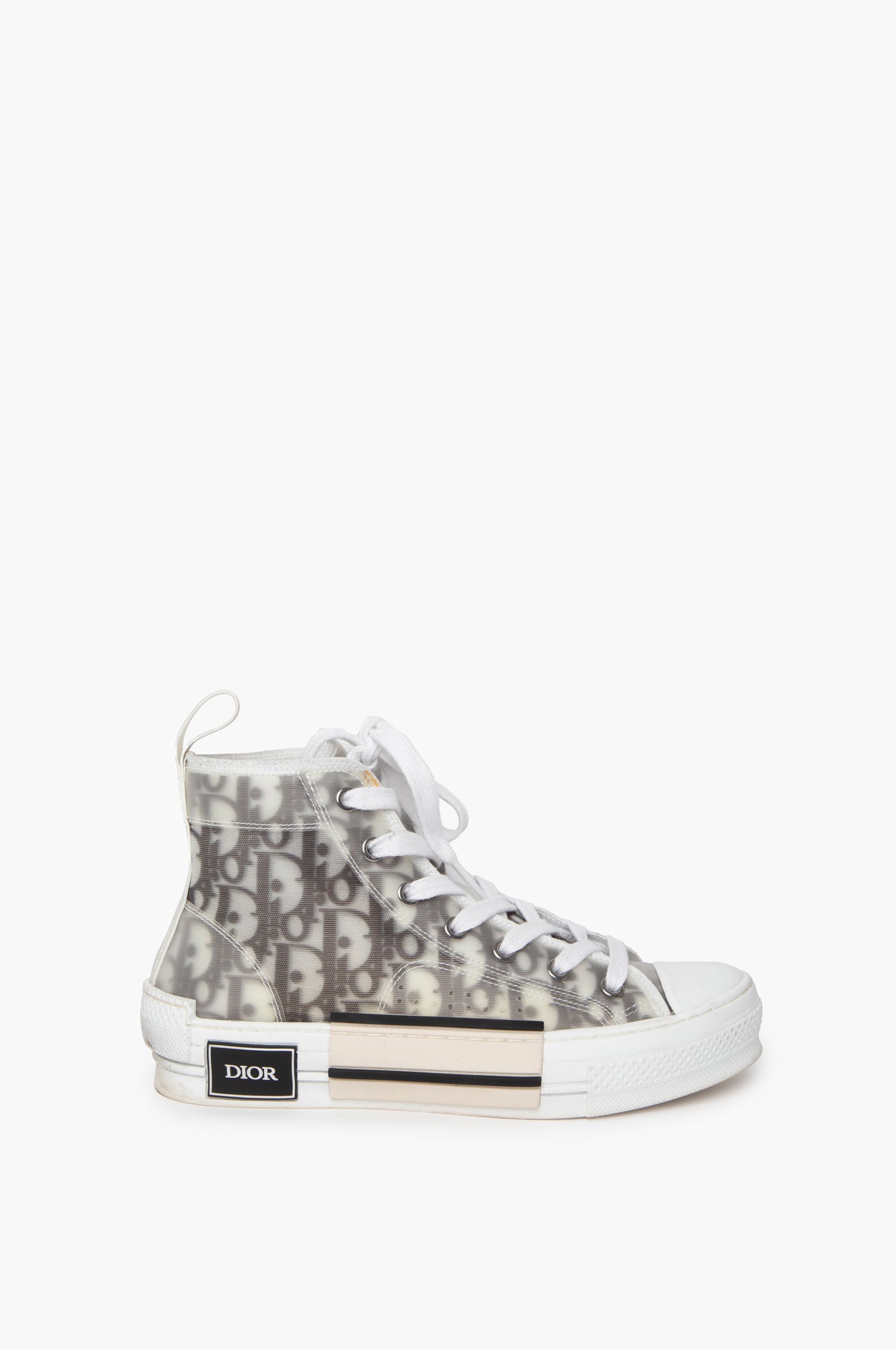 Christian Dior Oblique High-Top Sneaker Size 36