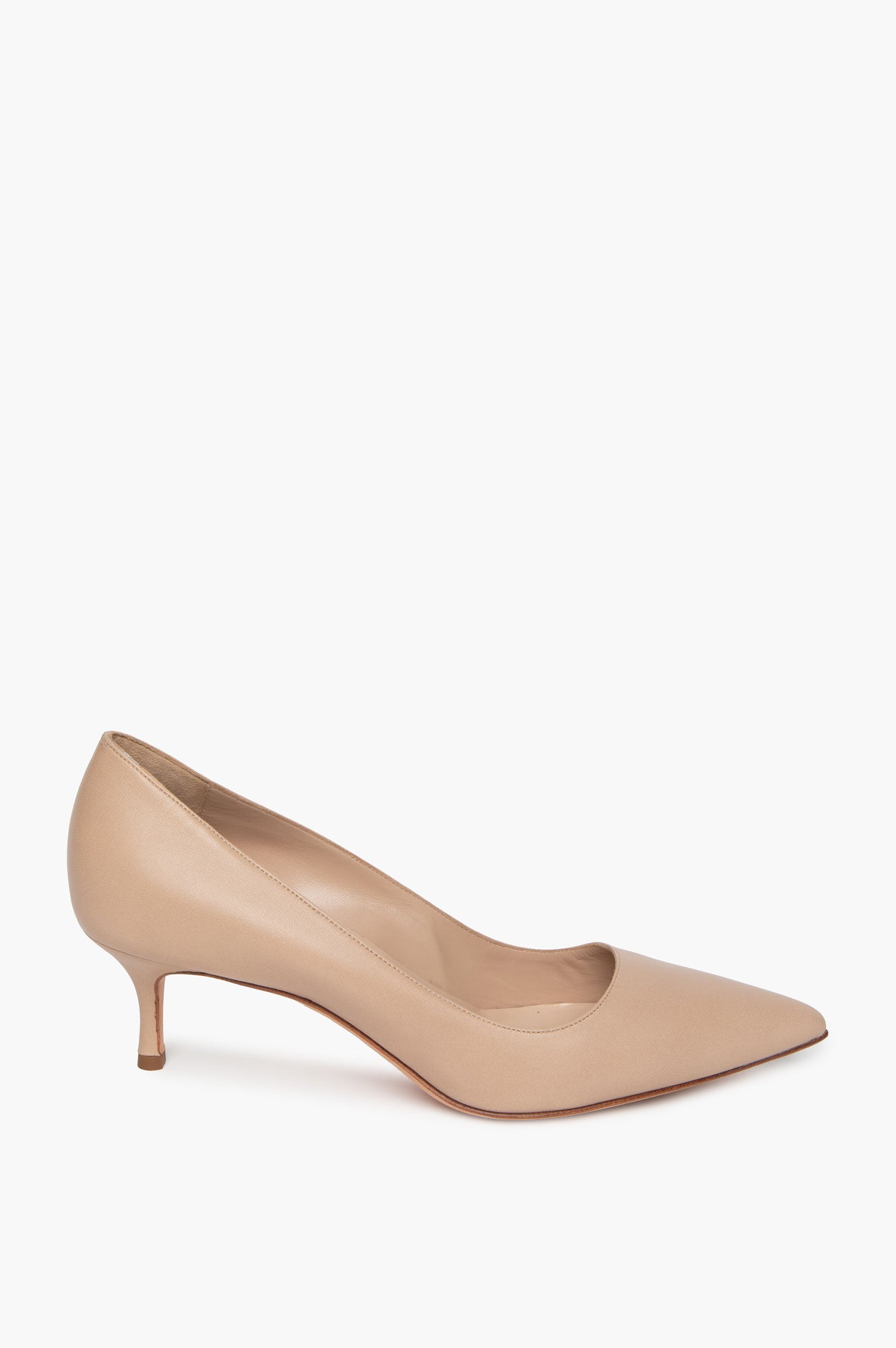 Manolo Blahnik Beige Leather Pumps 39