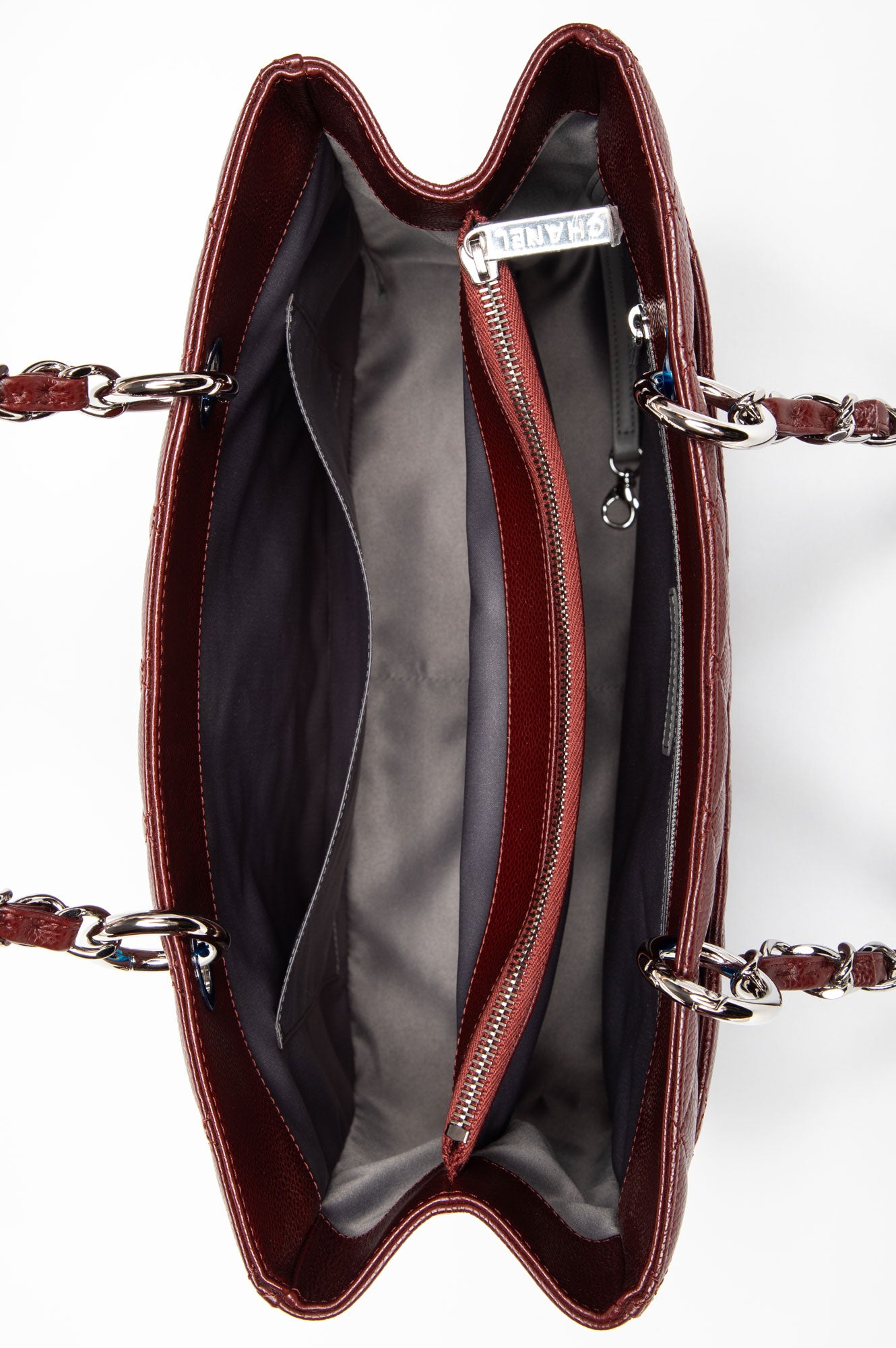 Chanel Burgundy Caviar Leather GST
