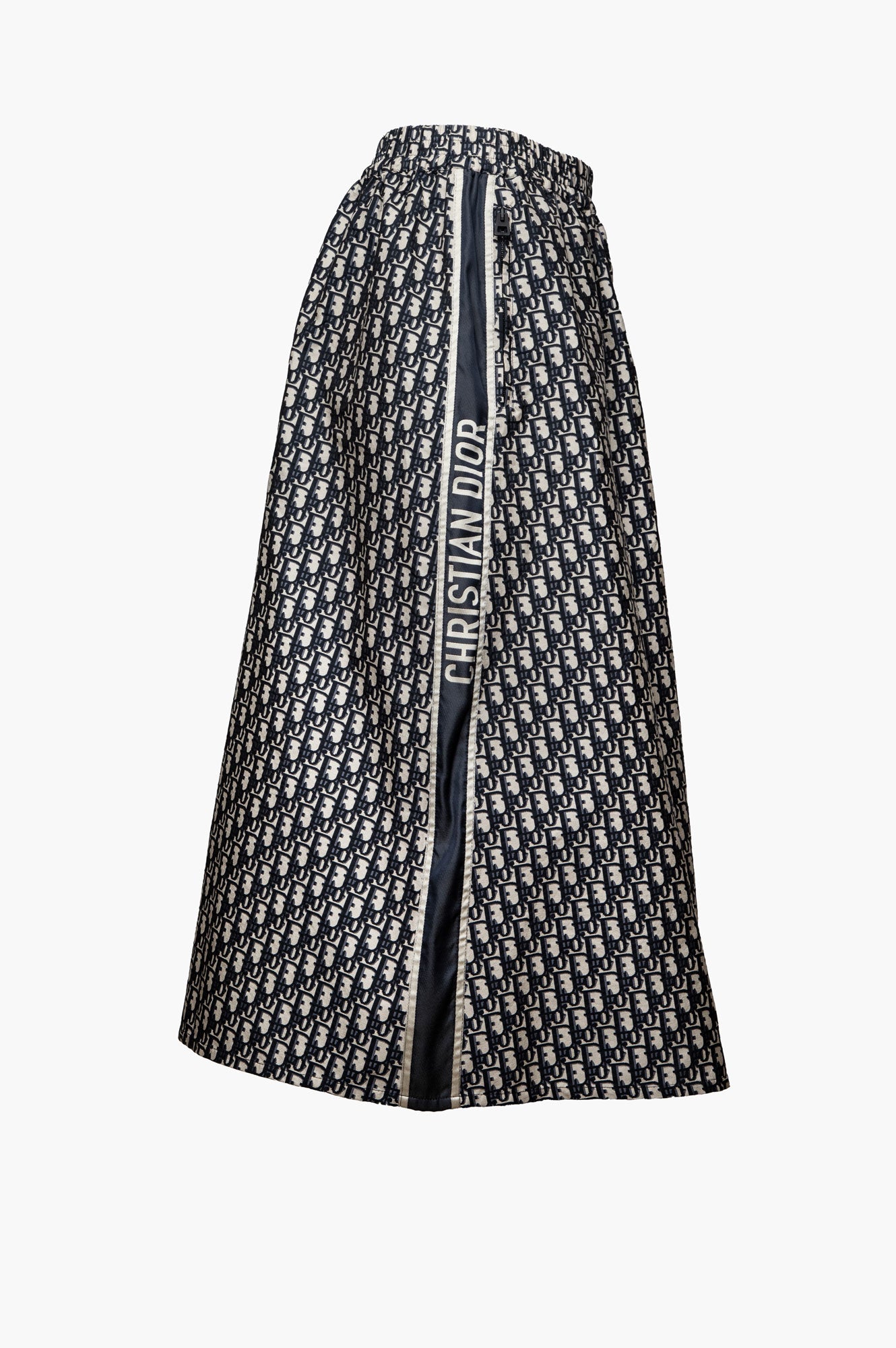 Christian Dior Oblique Technical Taffeta Midi Skirt