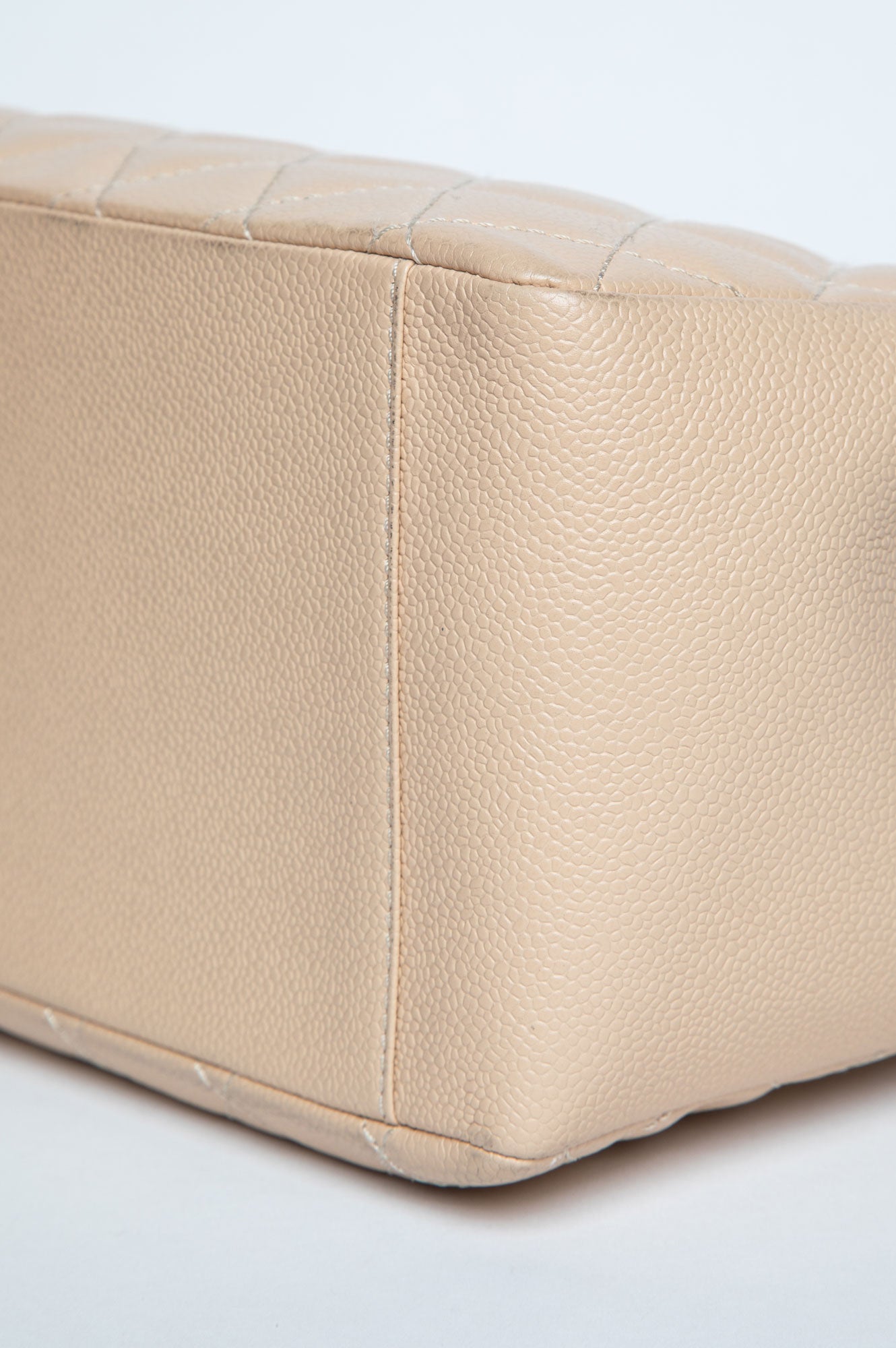 Chanel Beige Caviar Grand Shopping Tote