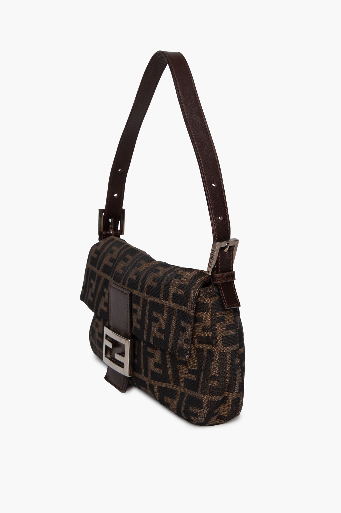 Fendi Zucca Baguette Shoulder Bag