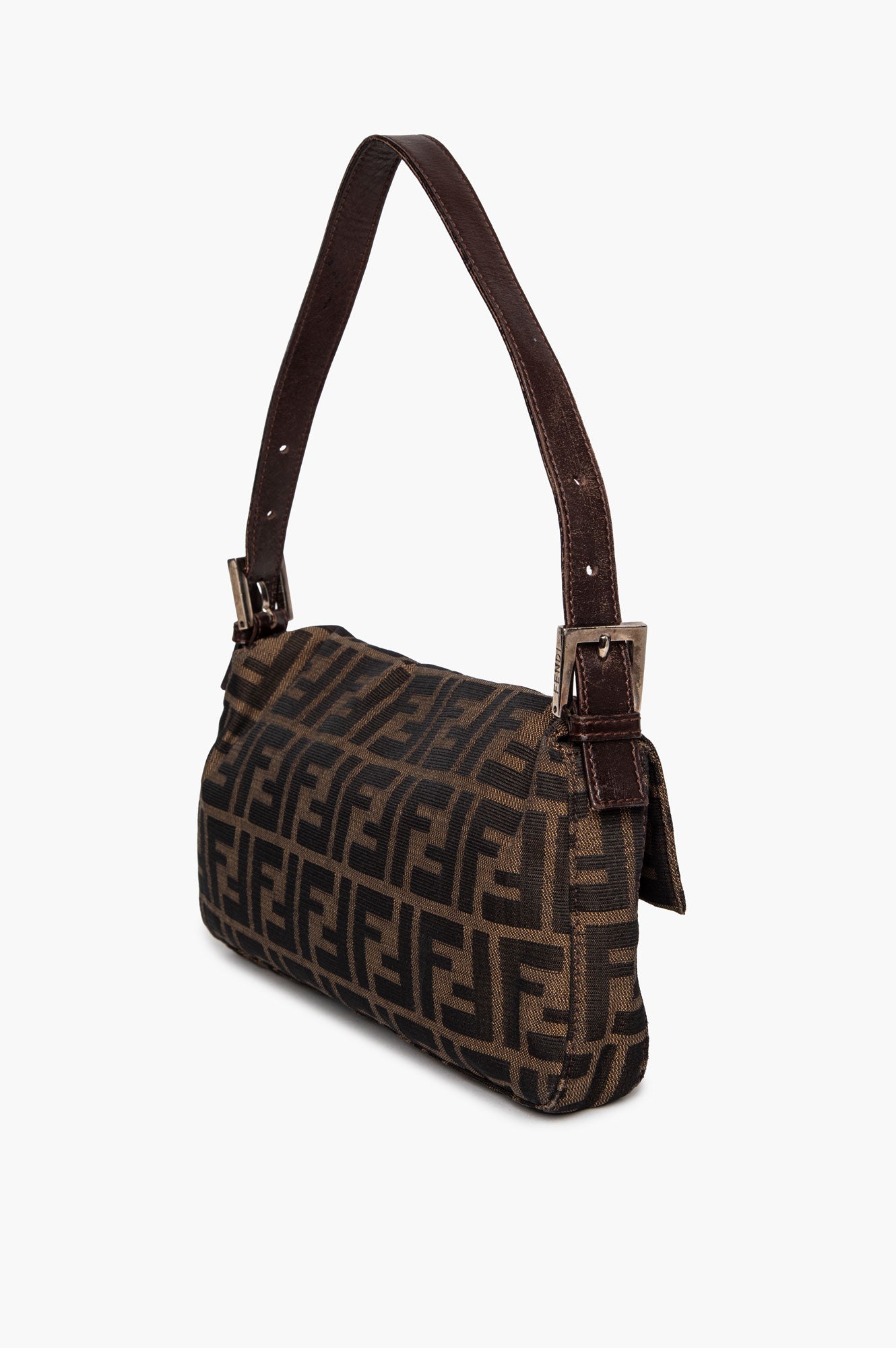Fendi Zucca Baguette Shoulder Bag