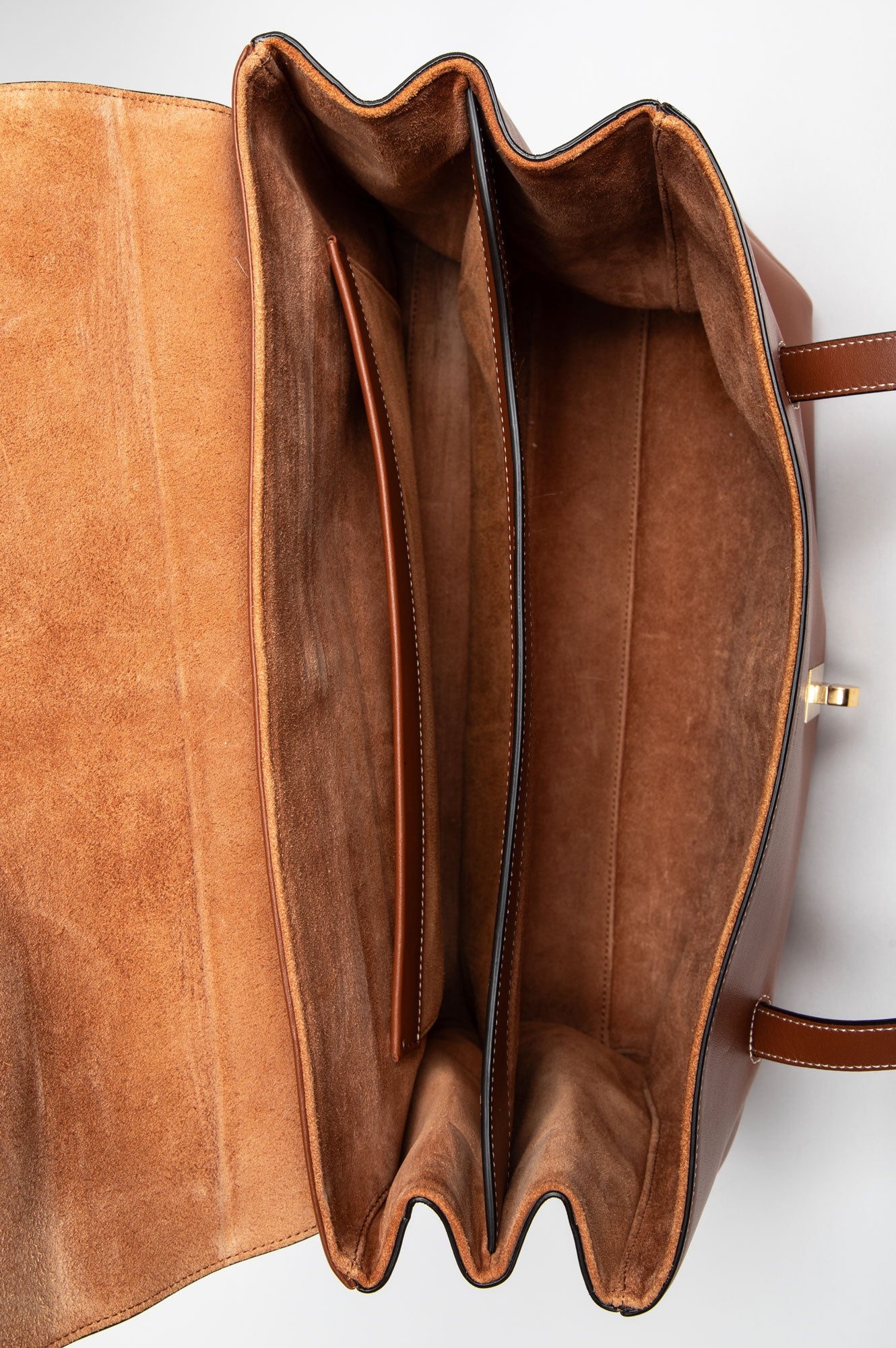 Celine Brown Calfskin Large Soft 16 Shoulder Bag