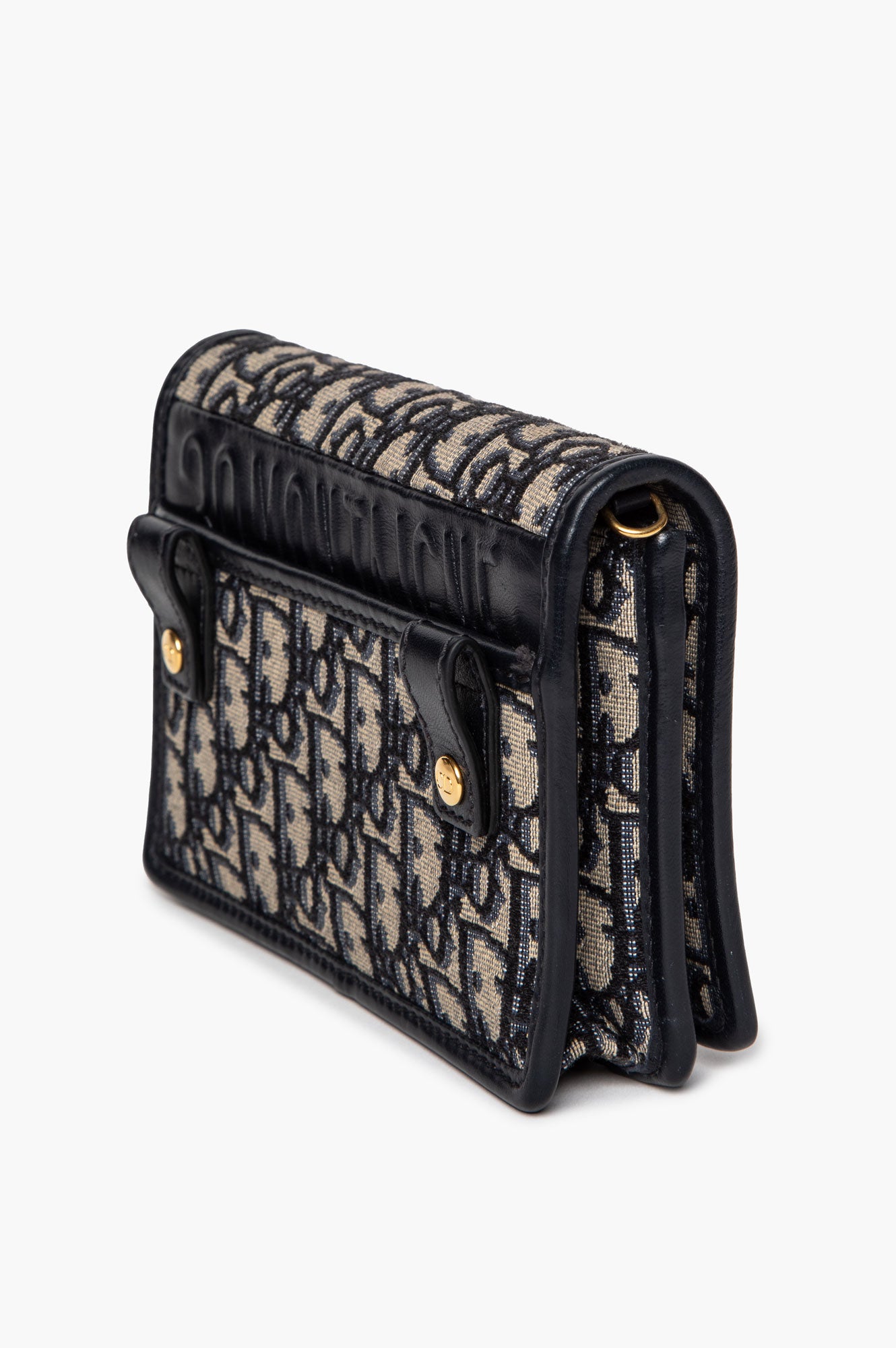 Christian Dior Blue Oblique 30 Montaigne 2-in-1 Crossbody Belt Bag