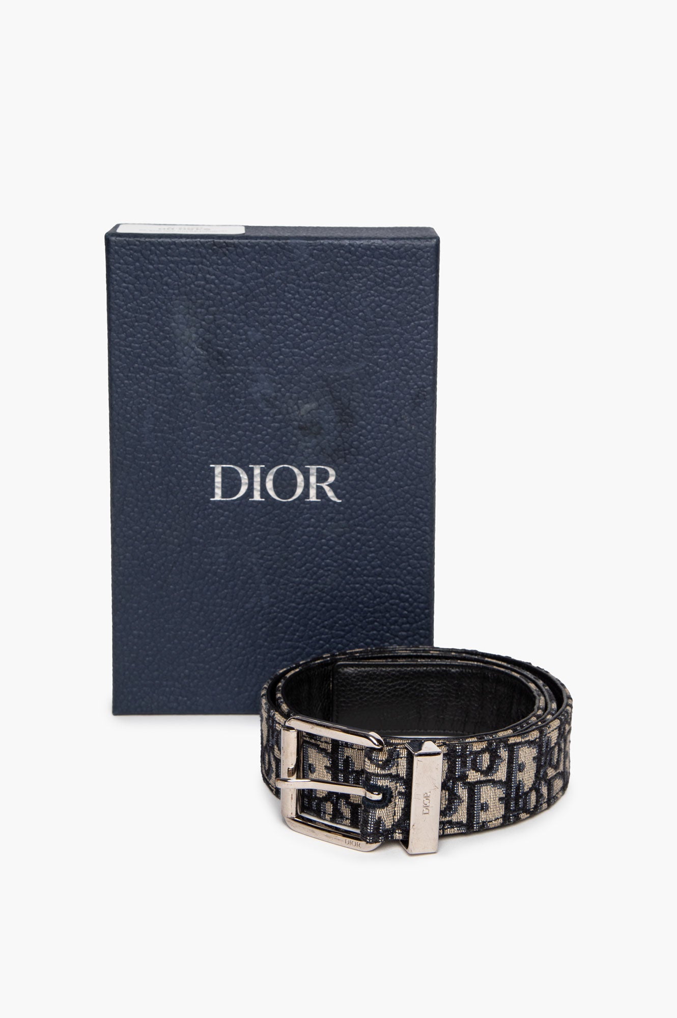 Christian Dior Oblique Jacquard 35mm Belt Size 90