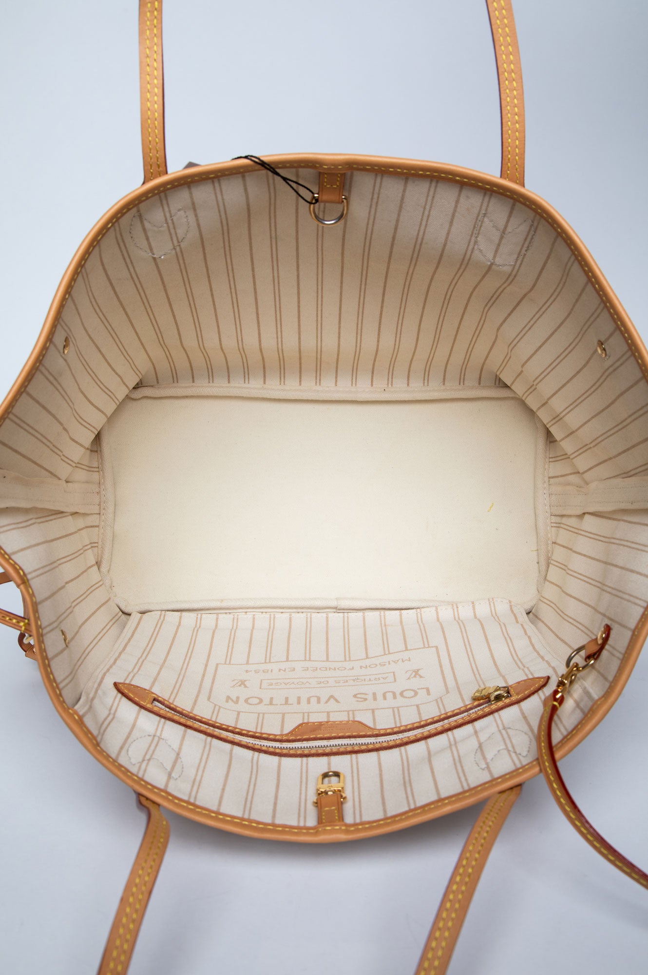 Louis Vuitton Damier Azur Neverfull MM with Pouch