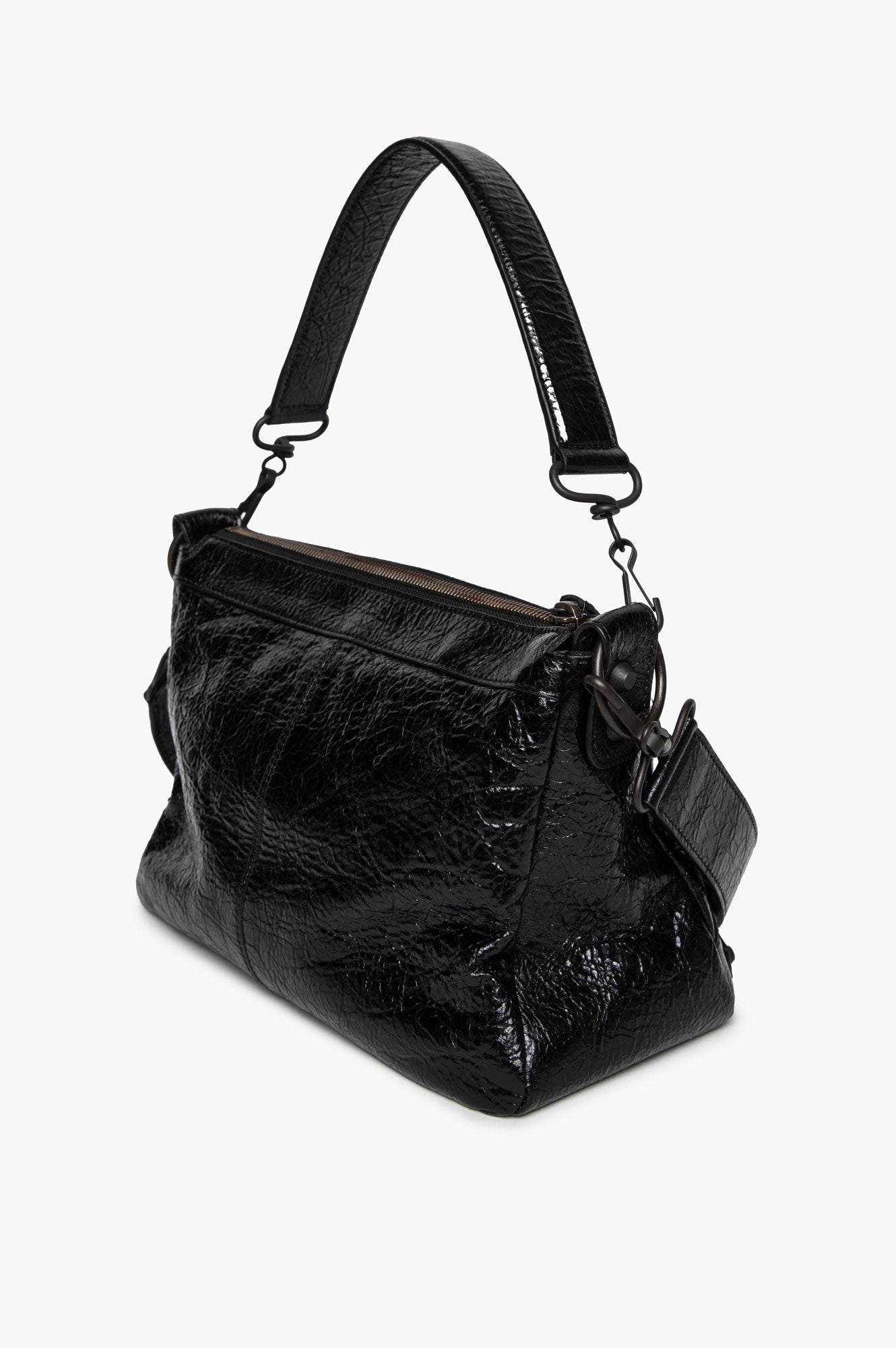 Balenciaga Black Arena Lambskin Antique Brass Hardware Le City Bag