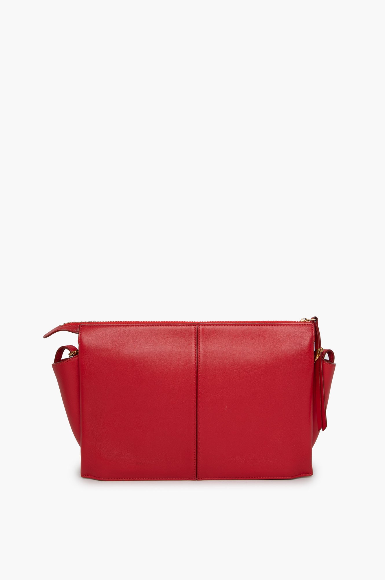Celine Red Trifold Bag On Chain