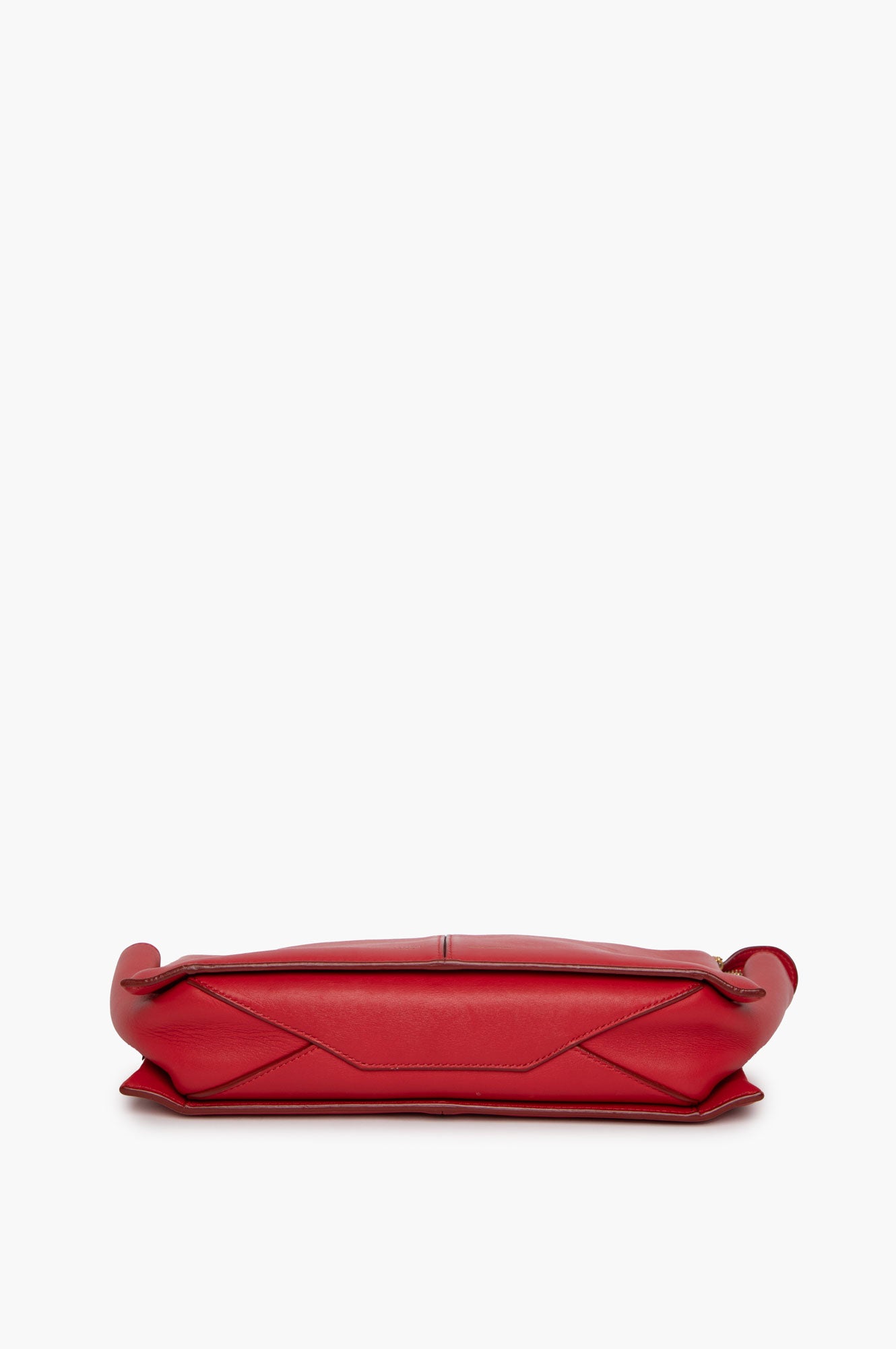 Celine Red Trifold Bag On Chain