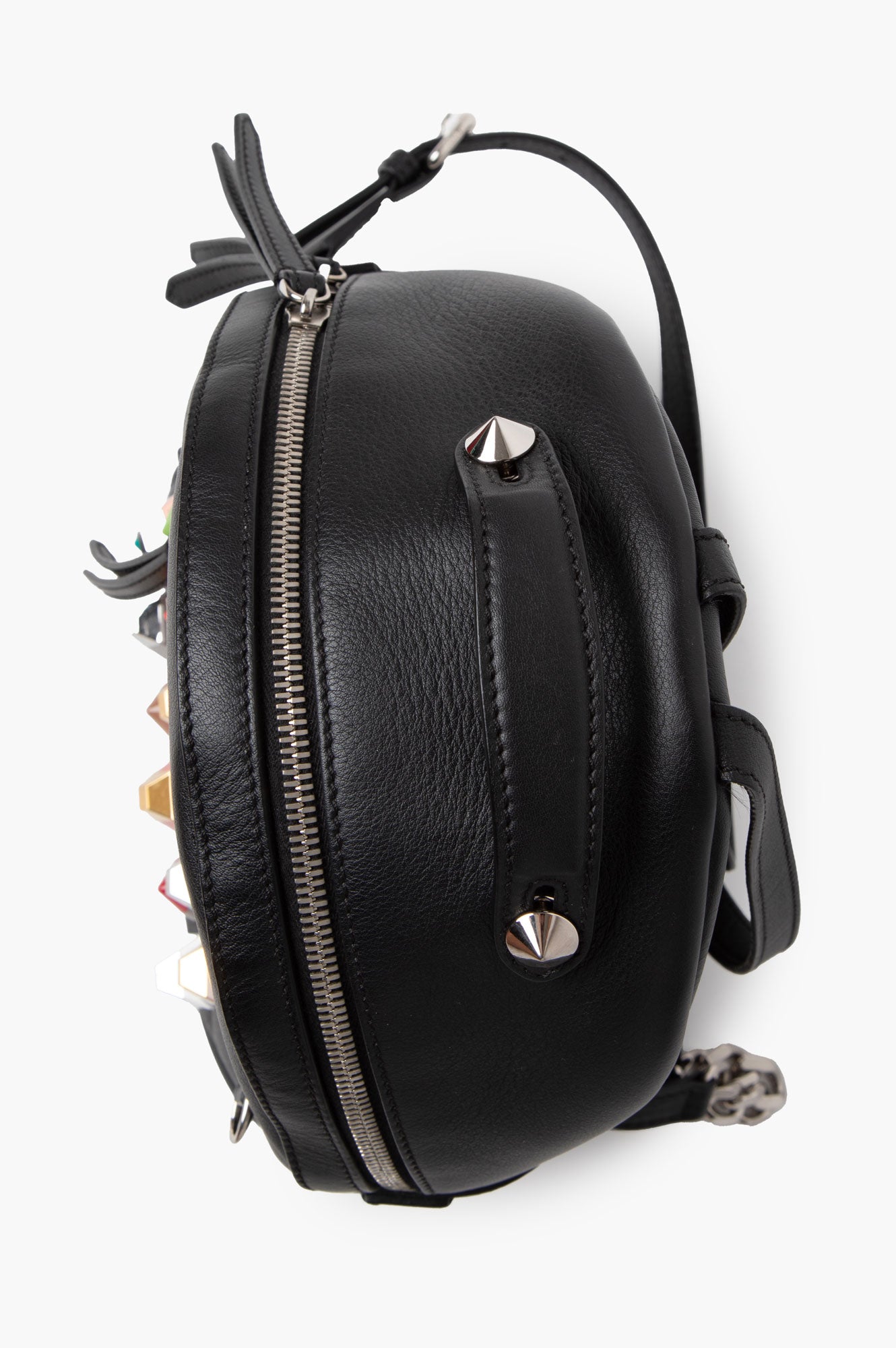 Fendi Black By The Way Studded Backpack