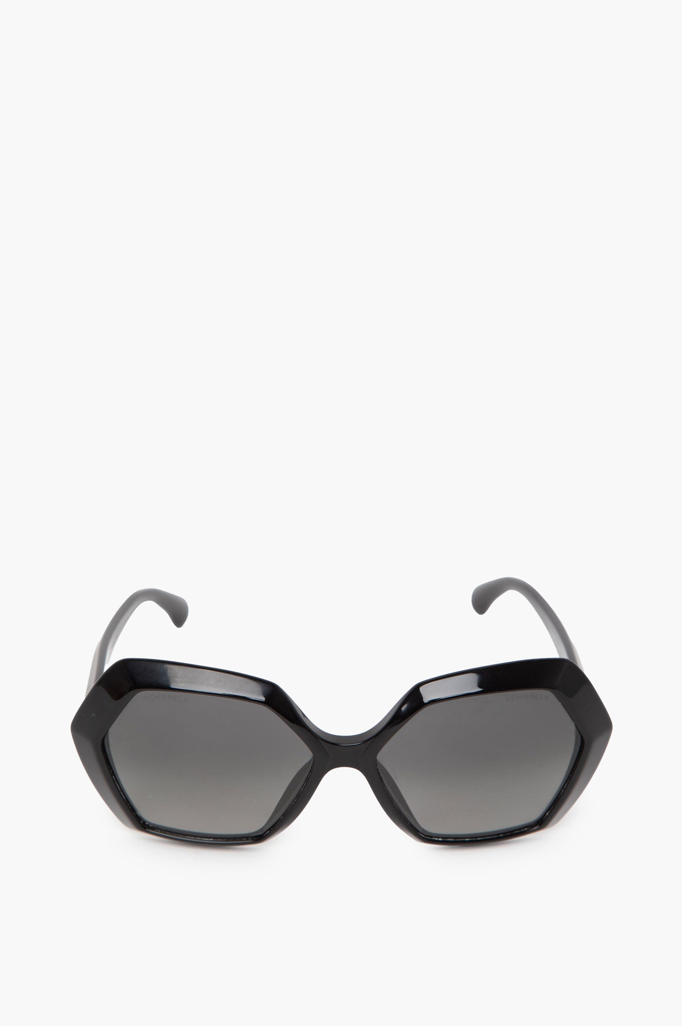 Chanel Hexagon Black Sunglasses