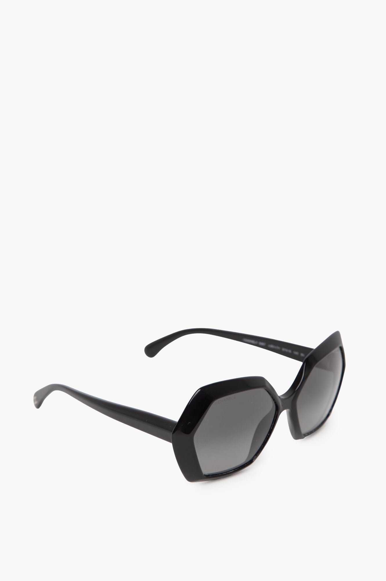 Chanel Hexagon Black Sunglasses