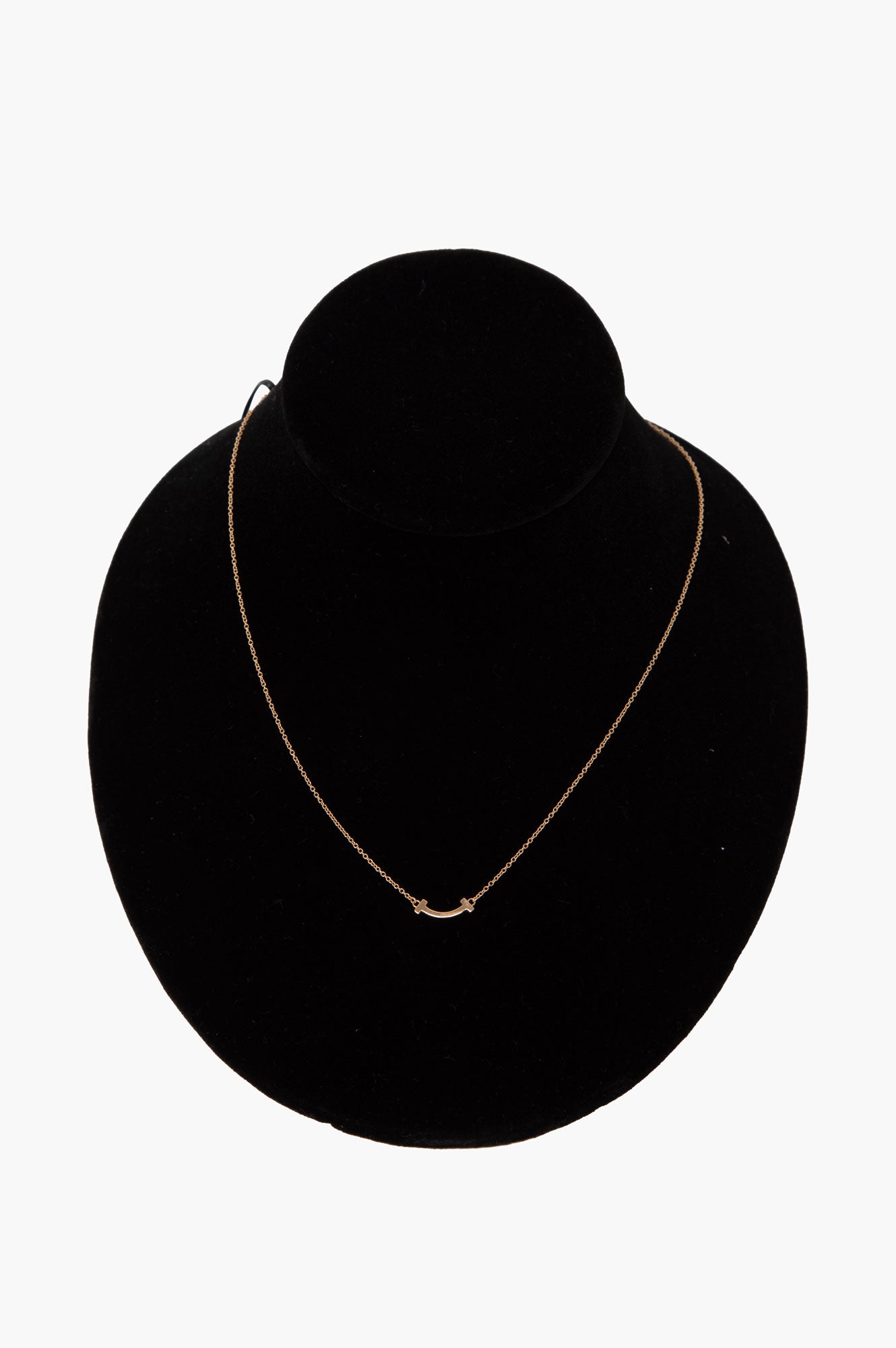 Tiffany Yellow Gold Mini Smile Pendant