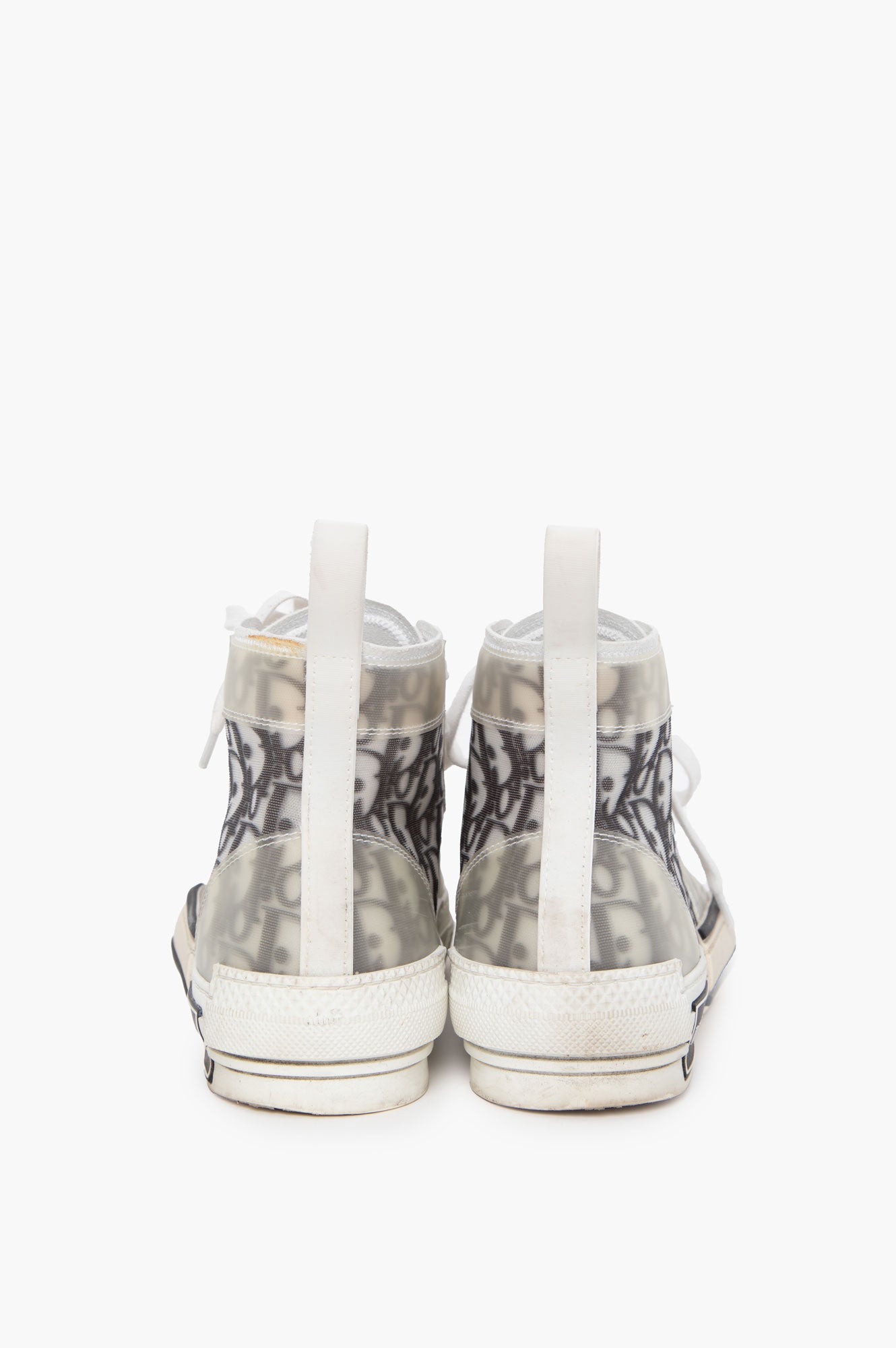 Christian Dior White B23 High Top Sneaker Size 38