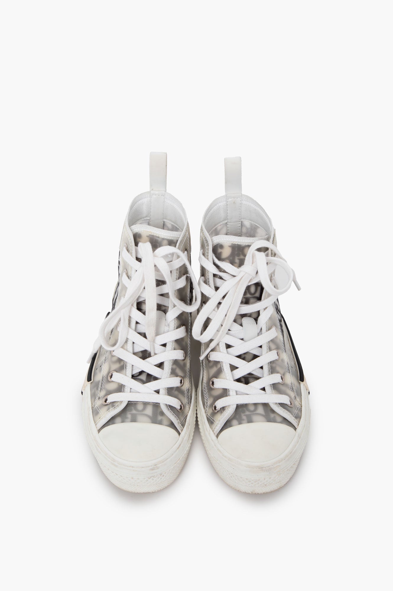 Christian Dior White B23 High Top Sneaker Size 38