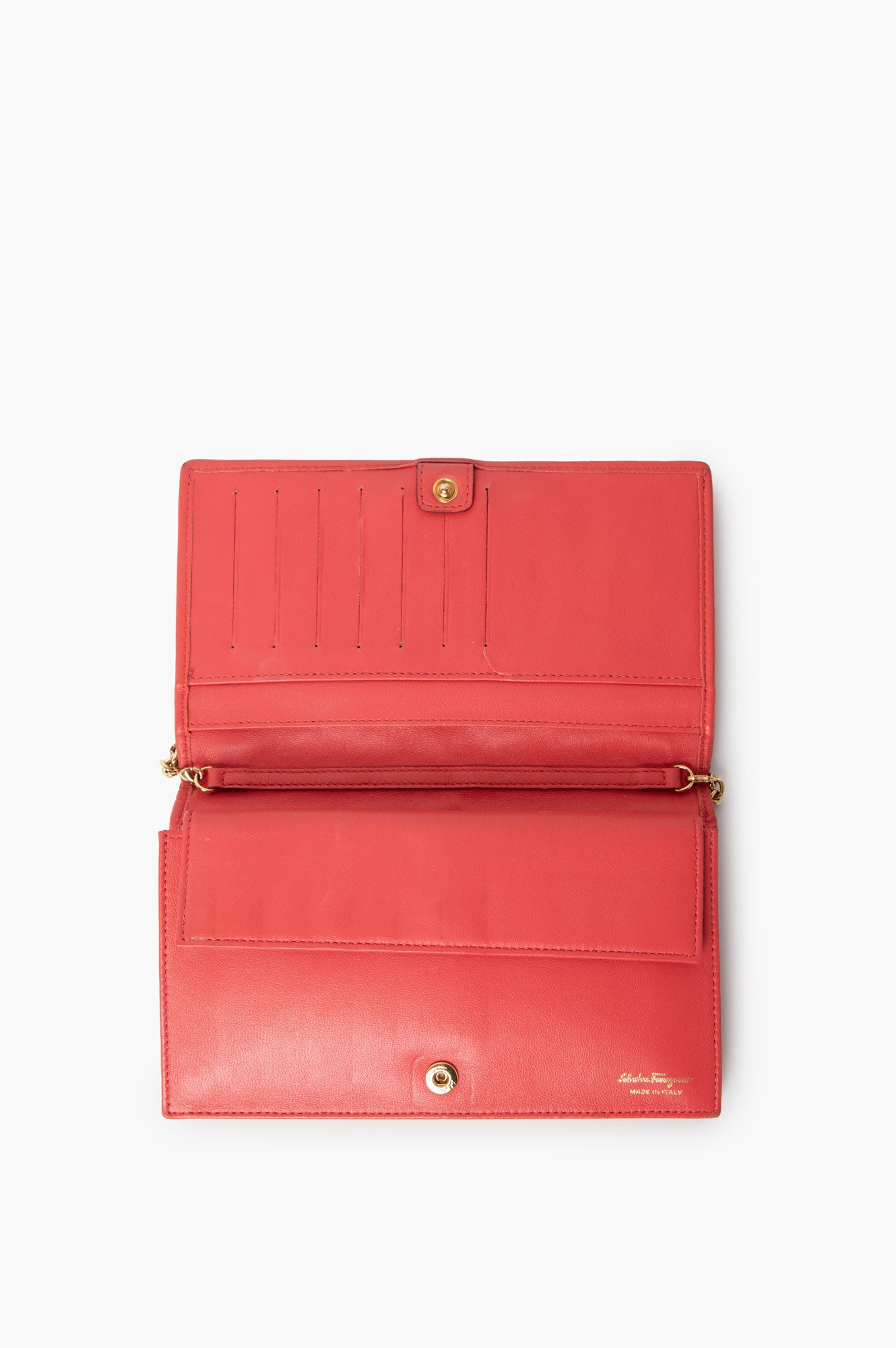 Salvatore Ferragamo Miss Vara Red Quilted WOC