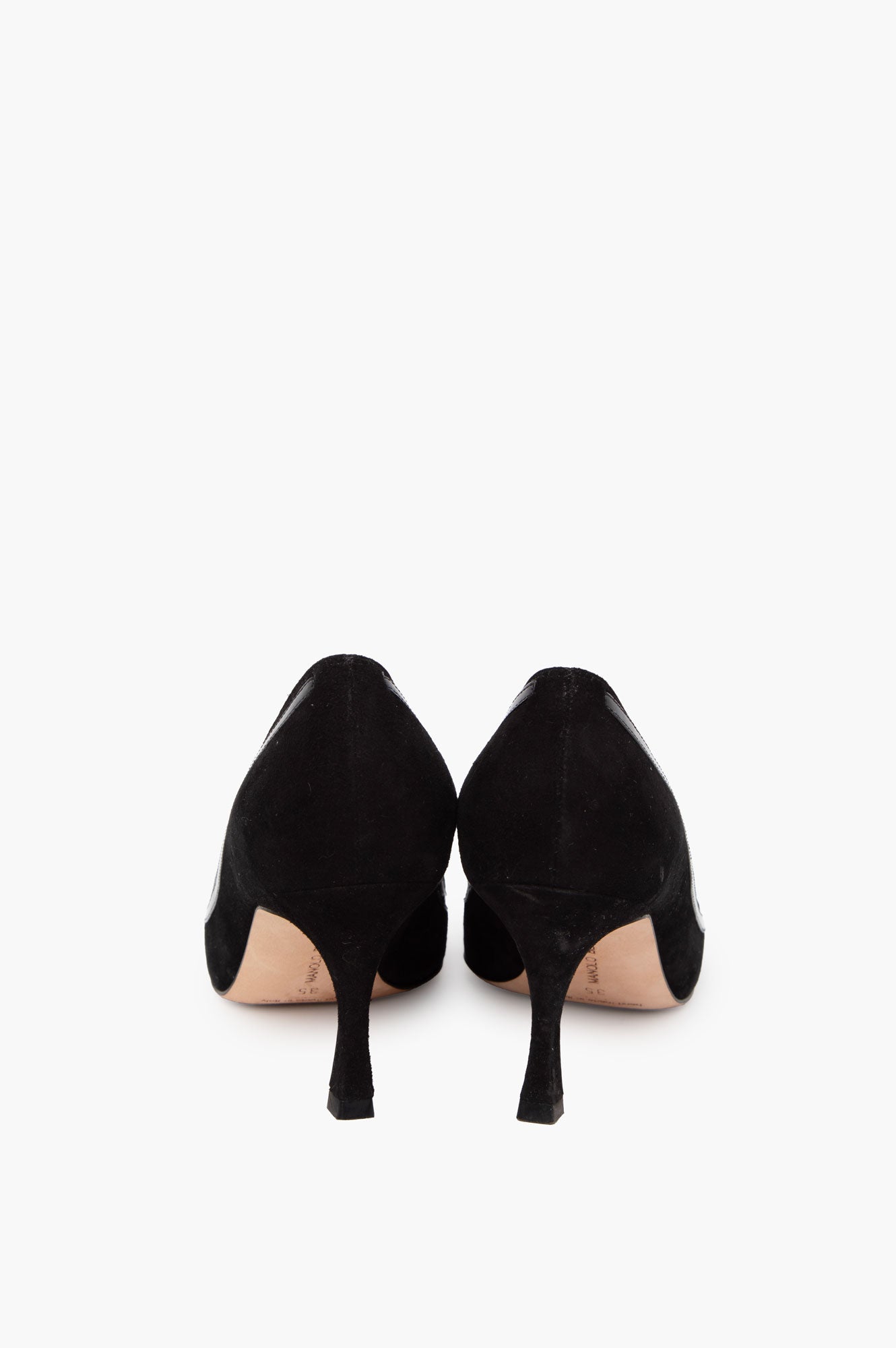Manolo Blahnik Black Suede Pumps Size 35