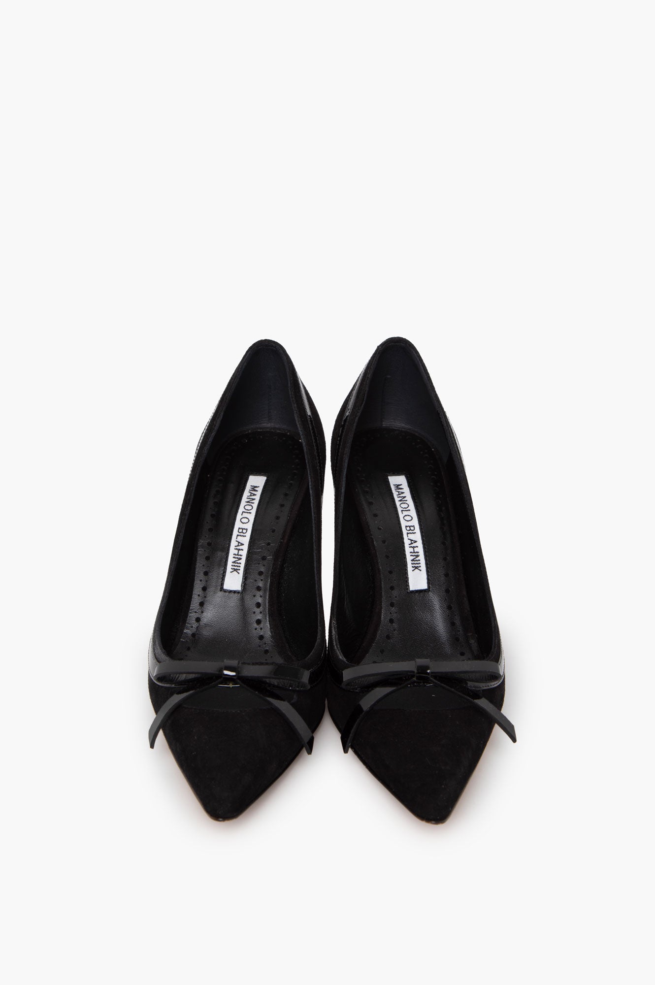 Manolo Blahnik Black Suede Pumps Size 35