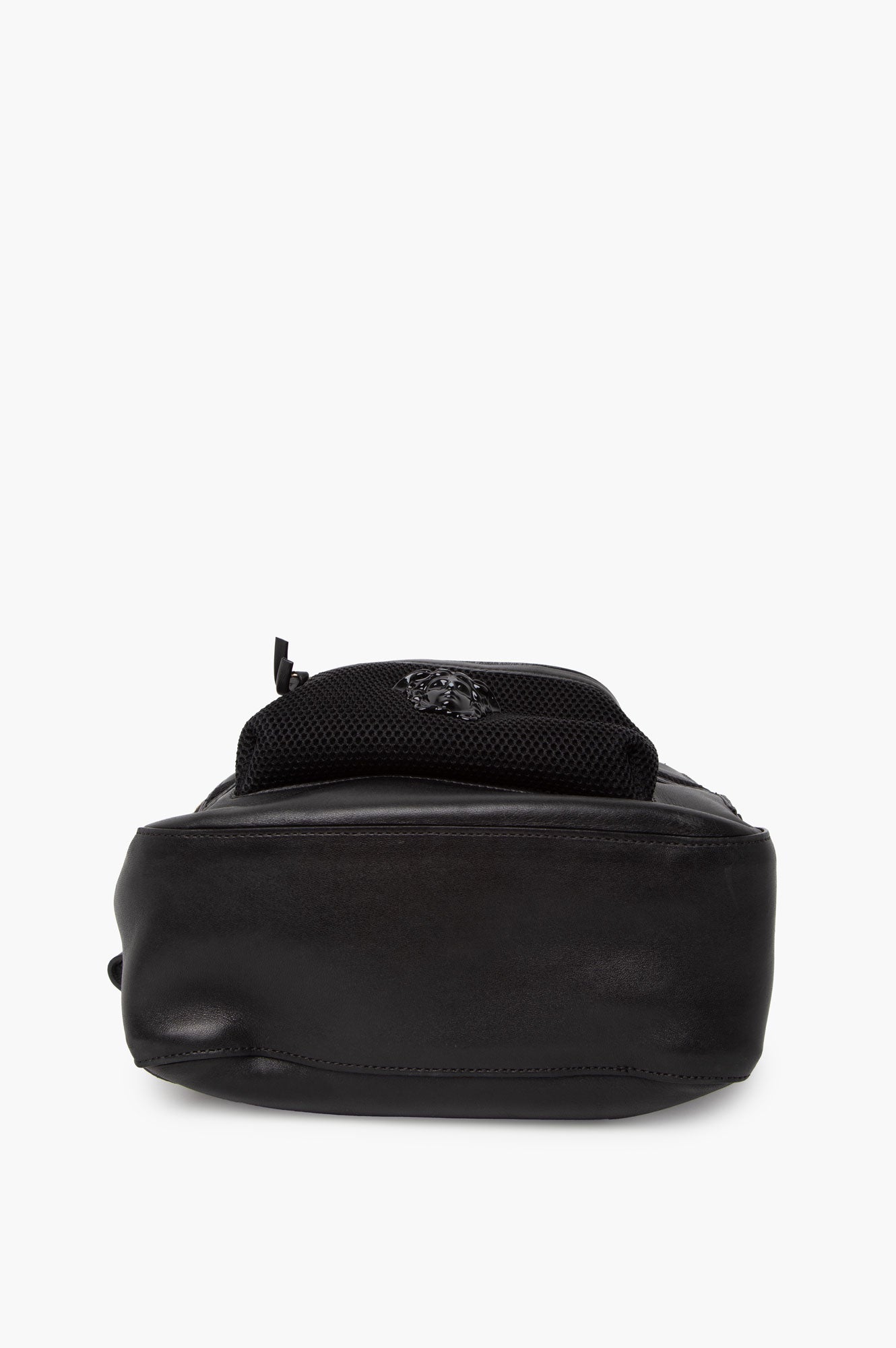 Versace Black Leather Medusa Backpack