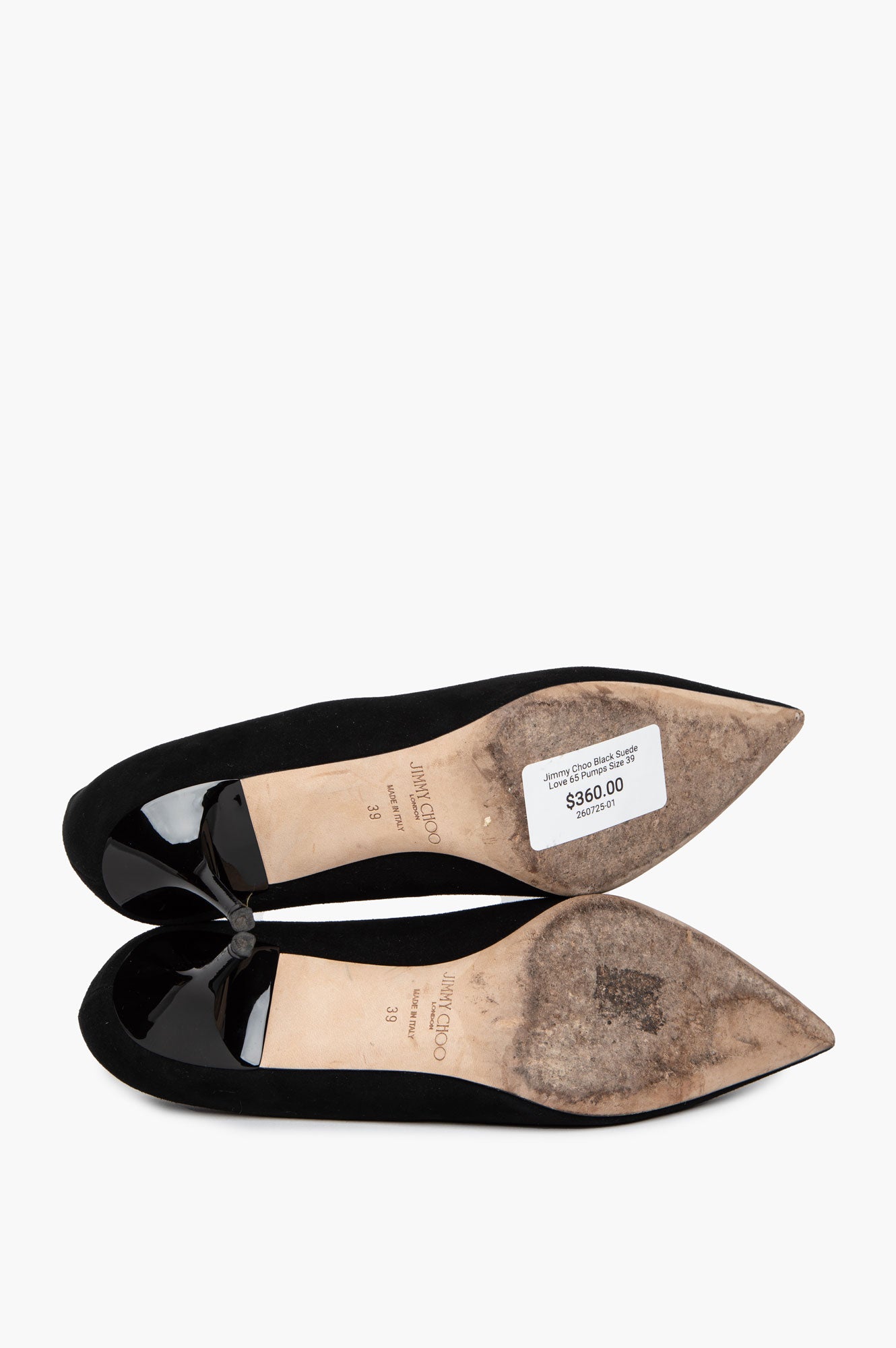 Jimmy Choo Black Suede Love 65 Pumps Size 39