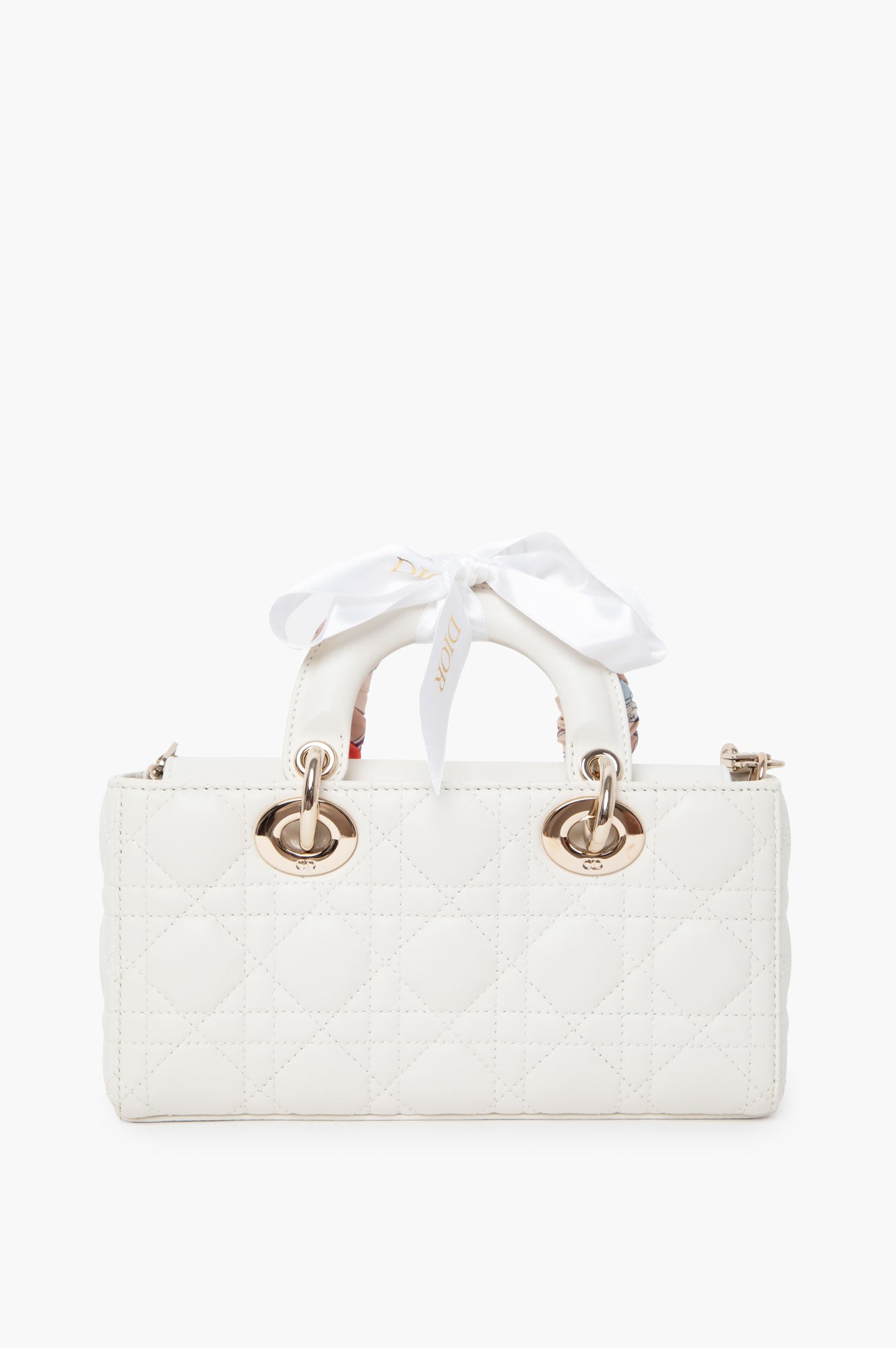 Christian Dior White Lady D-Joy Small Bag