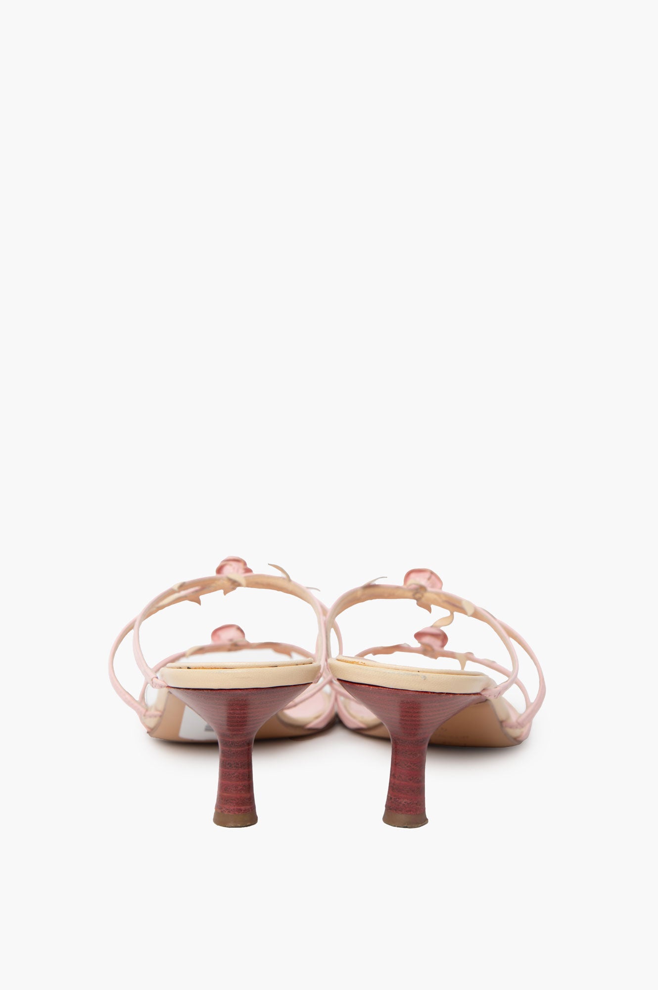 Chanel Pink Rosebud Sandals Size 40