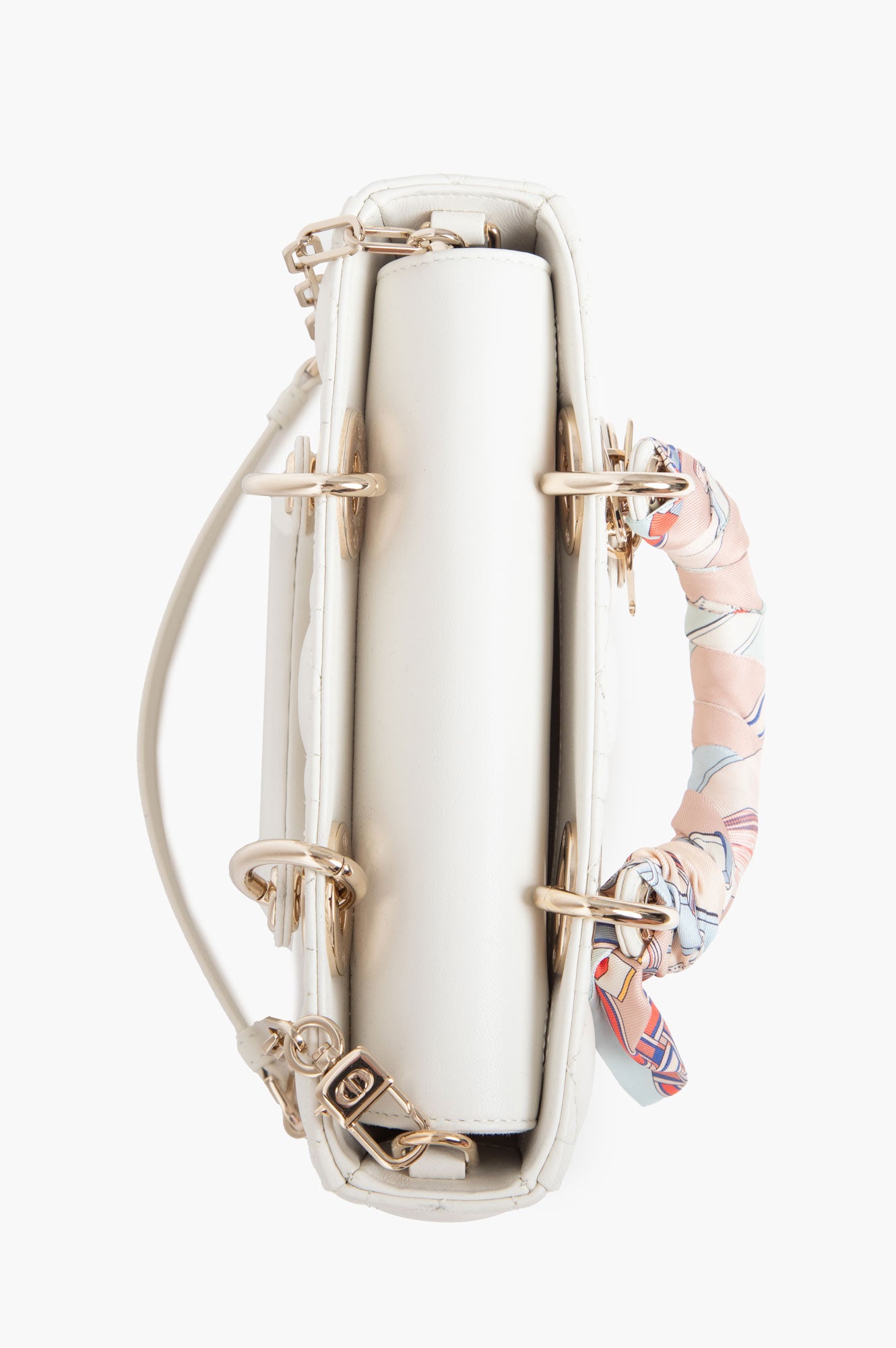 Christian Dior White Lady D-Joy Small Bag