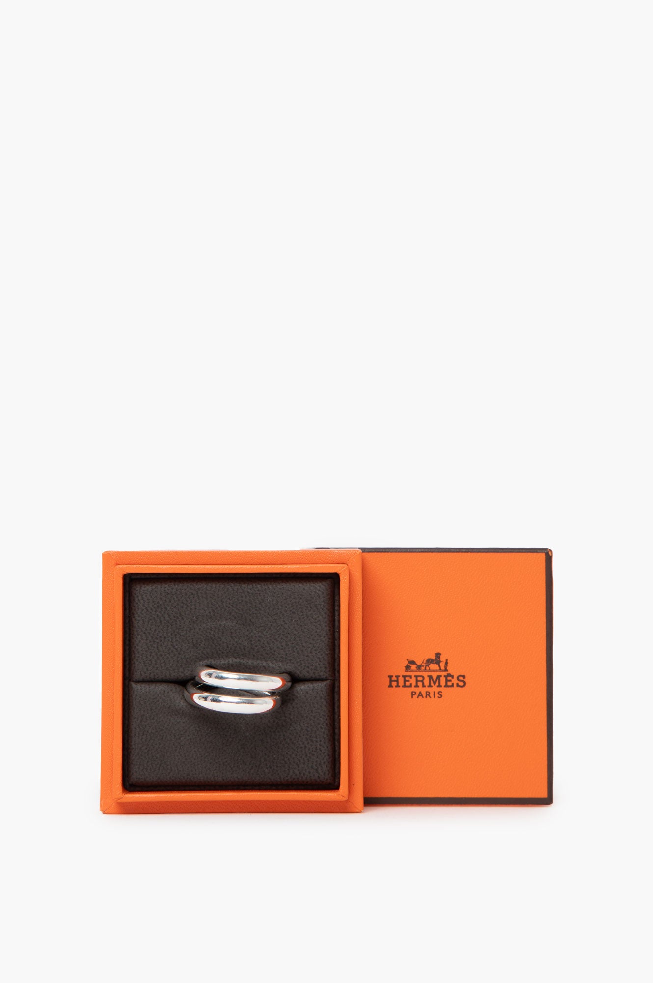 Hermes Silver Vertige Ring