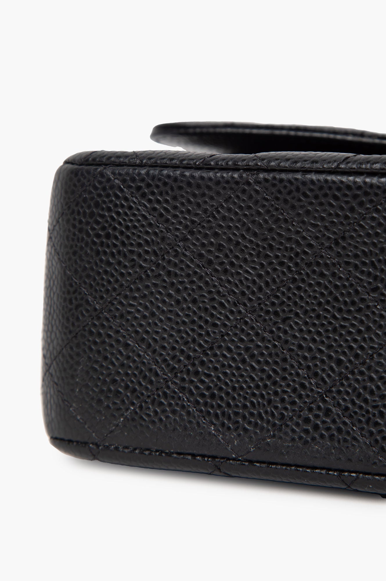 Chanel Black Caviar Leather Medium Classic Flap Bag