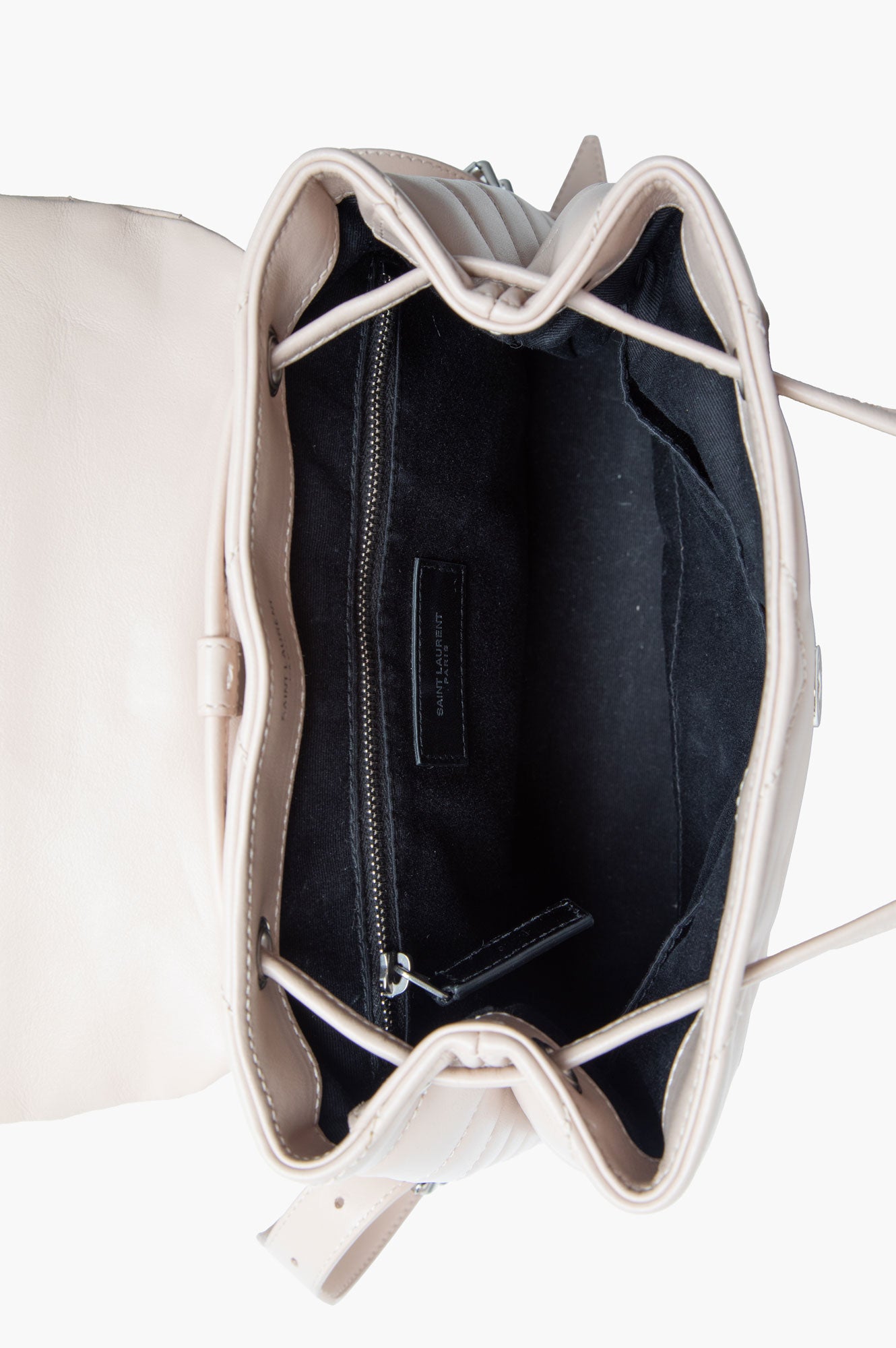Saint Laurent Beige LouLou Calfskin Backpack