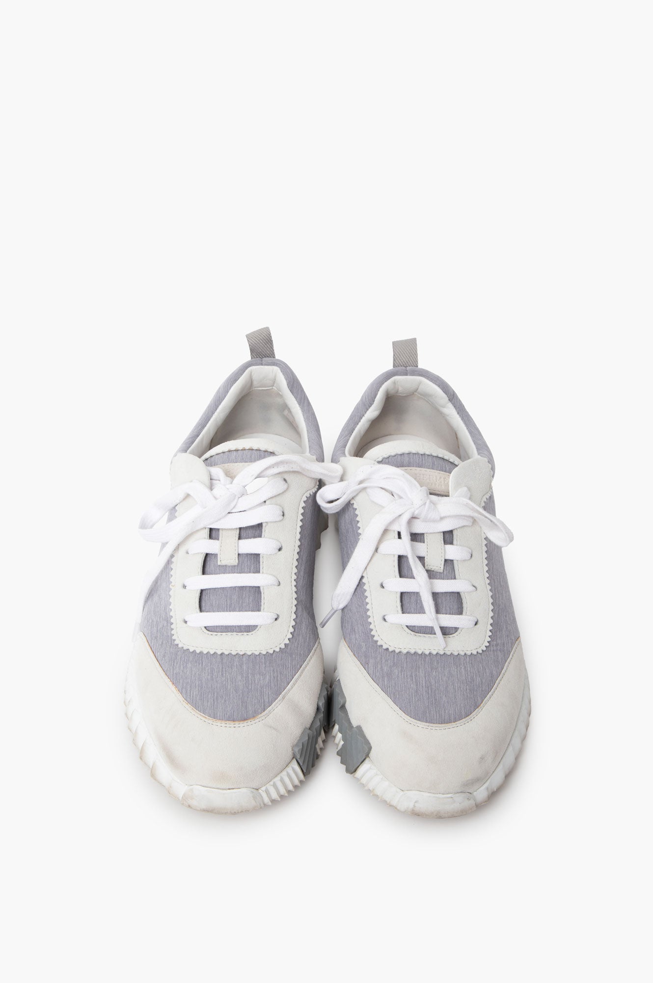 Hermes Grey Bouncing Sneakers Size 42.5