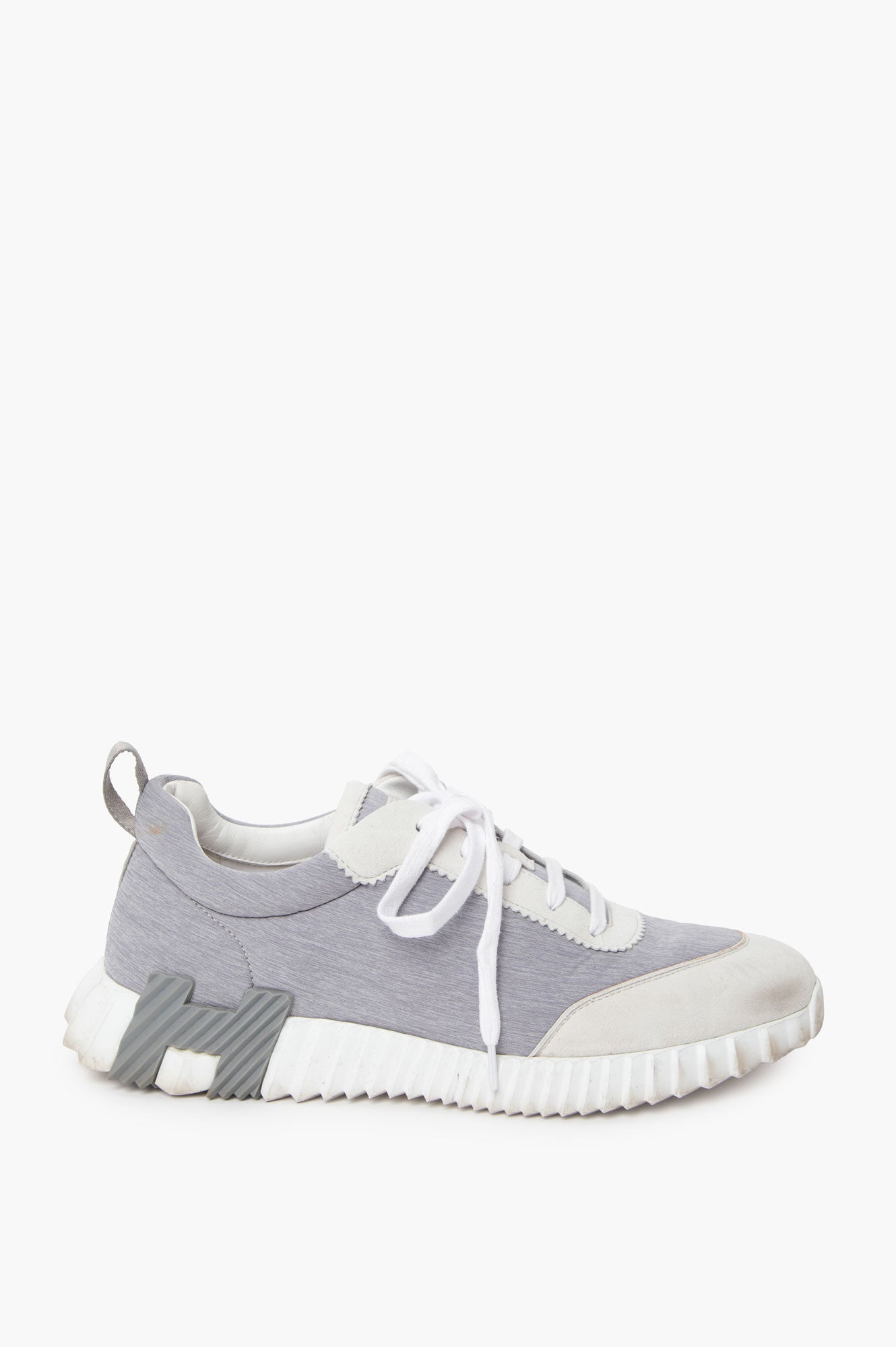 Hermes Grey Bouncing Sneakers Size 42.5