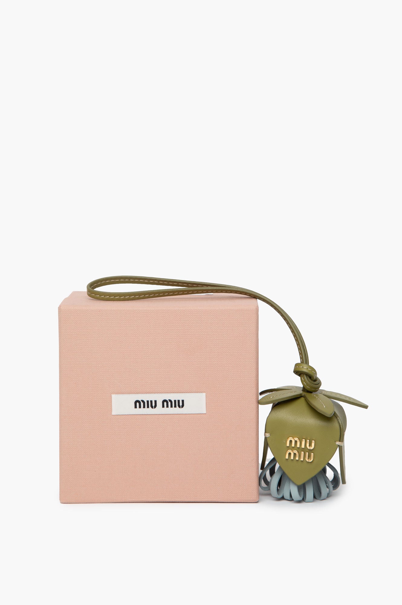 Miu Miu Green Leather Charm